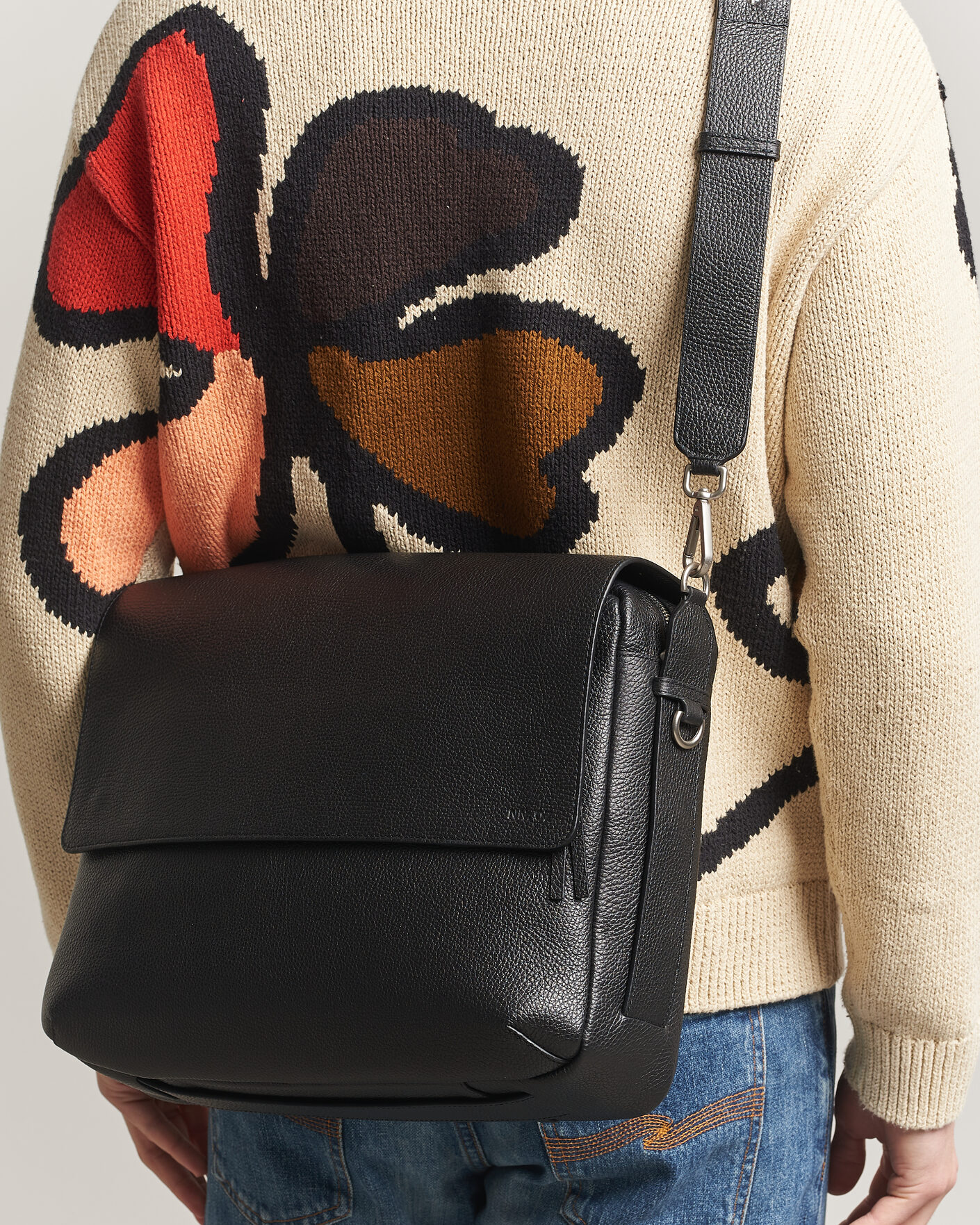 Herren | Taschen | NN07 | Port Satchel Grained Leather Briefcase Black