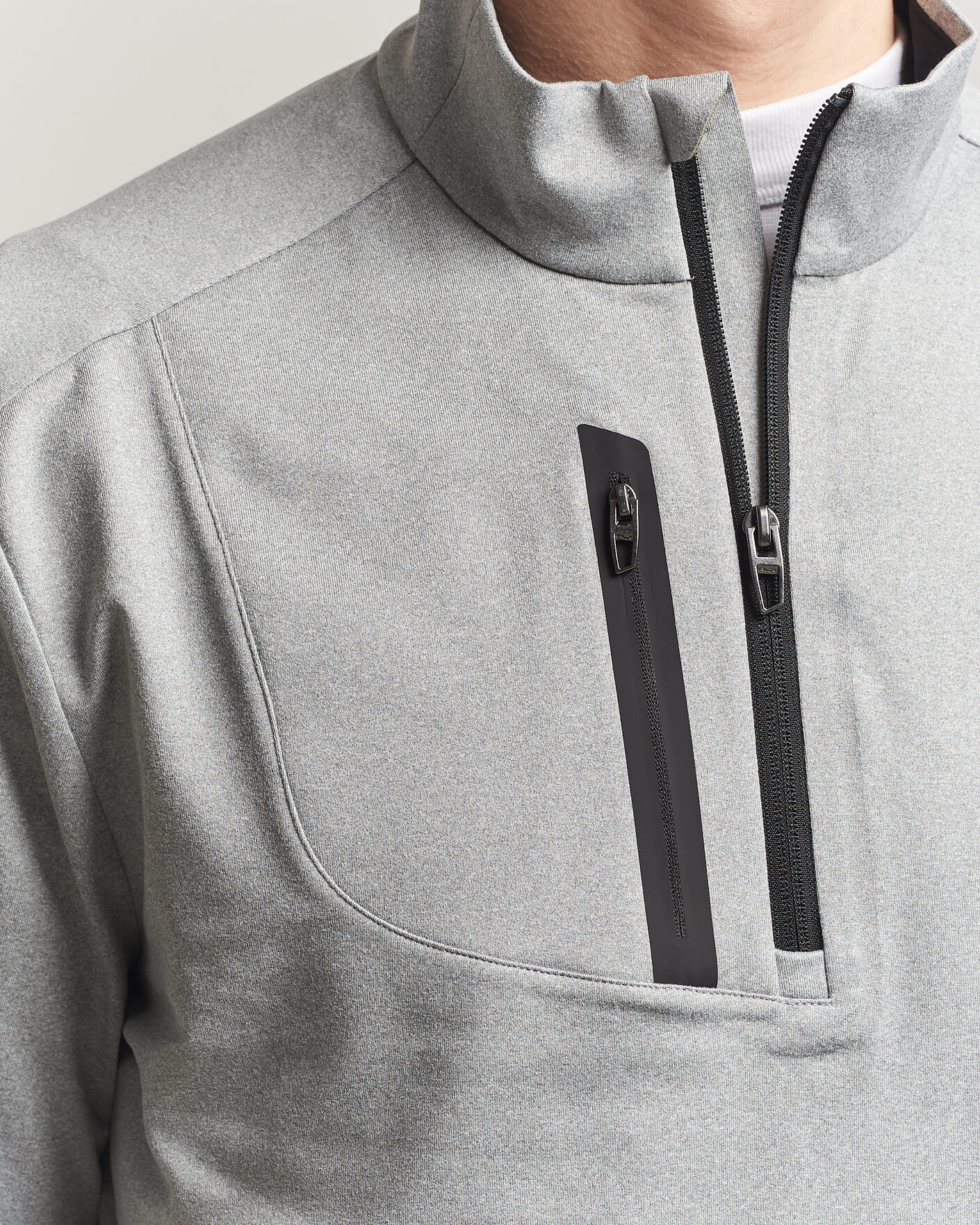 Herren | Pullover | RLX Ralph Lauren | Luxury Jersey Half Zip Andover Heather