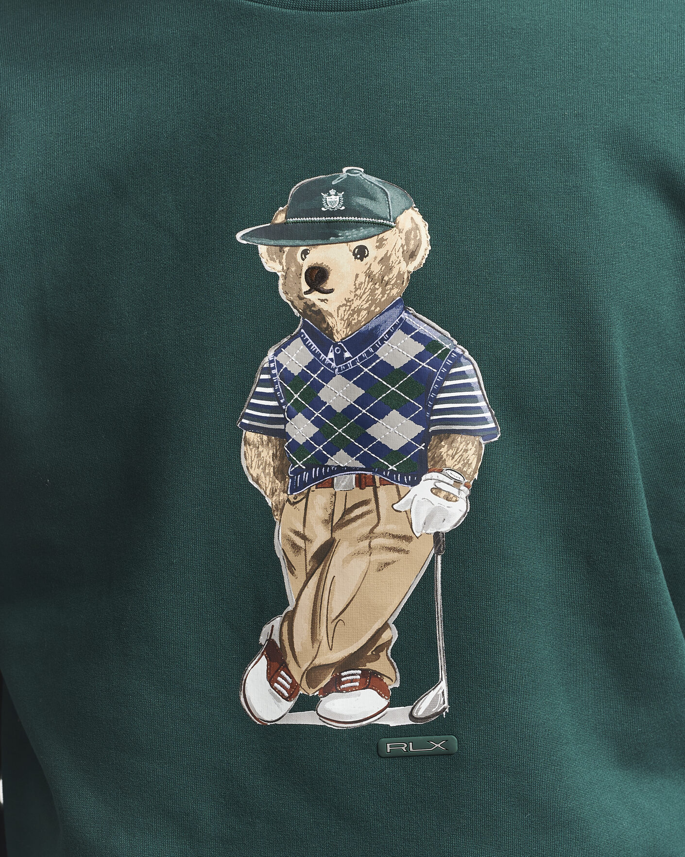 Herren | Pullover | RLX Ralph Lauren | Loopback Terry Bear Sweatshirt Moss Agate