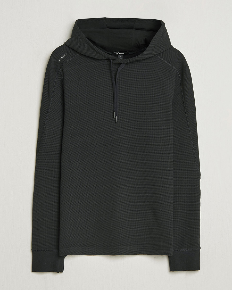 Herren | Pullover | RLX Ralph Lauren | Tech Waffle Hoodie Polo Black