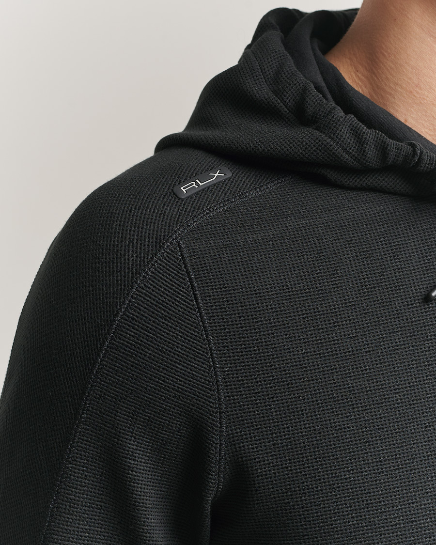 Herren | Pullover | RLX Ralph Lauren | Tech Waffle Hoodie Polo Black