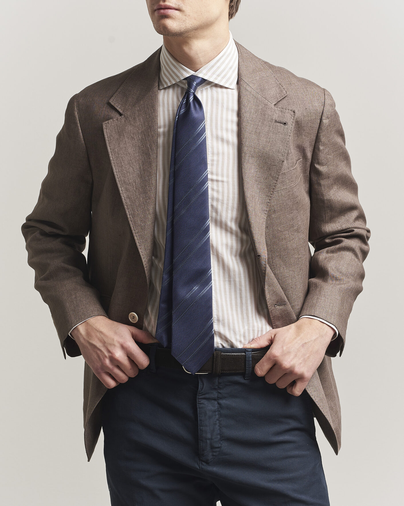 Herren | Sakkos | Brunello Cucinelli | Linen Blazer Dark Brown