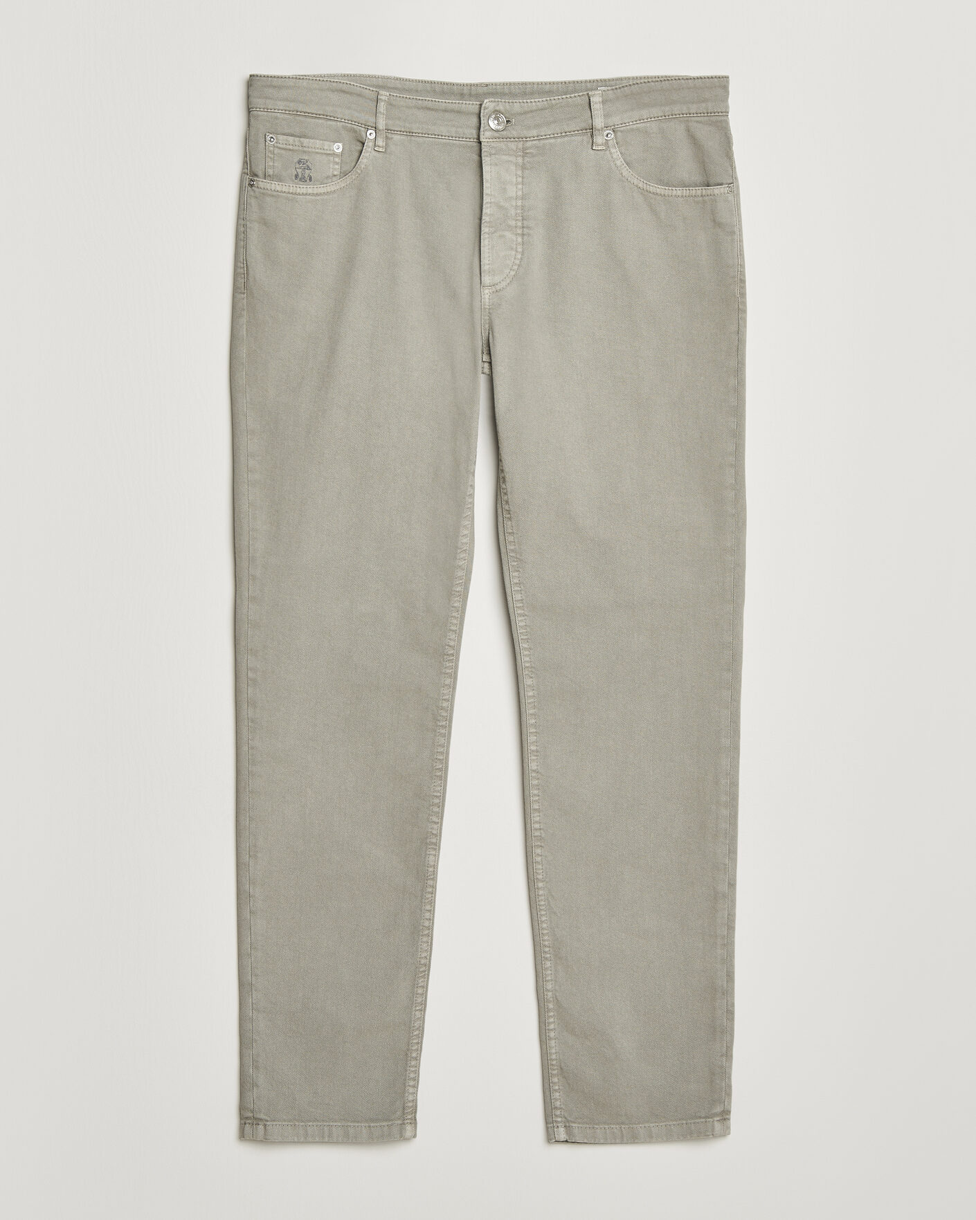 Herren | Hosen | Brunello Cucinelli | Traditional Fit Bull Denim Pants Olive
