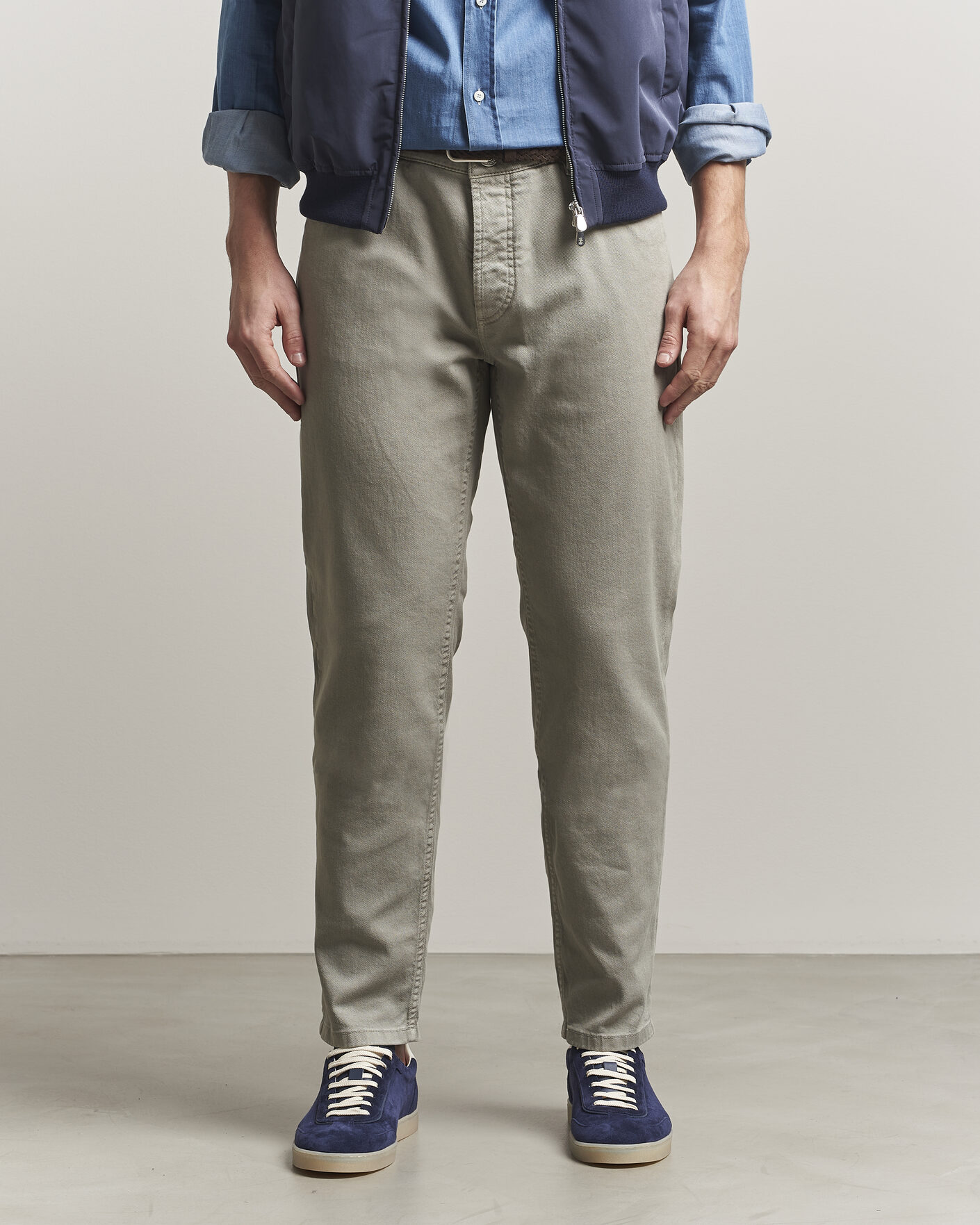 Herren | Hosen | Brunello Cucinelli | Traditional Fit Bull Denim Pants Olive