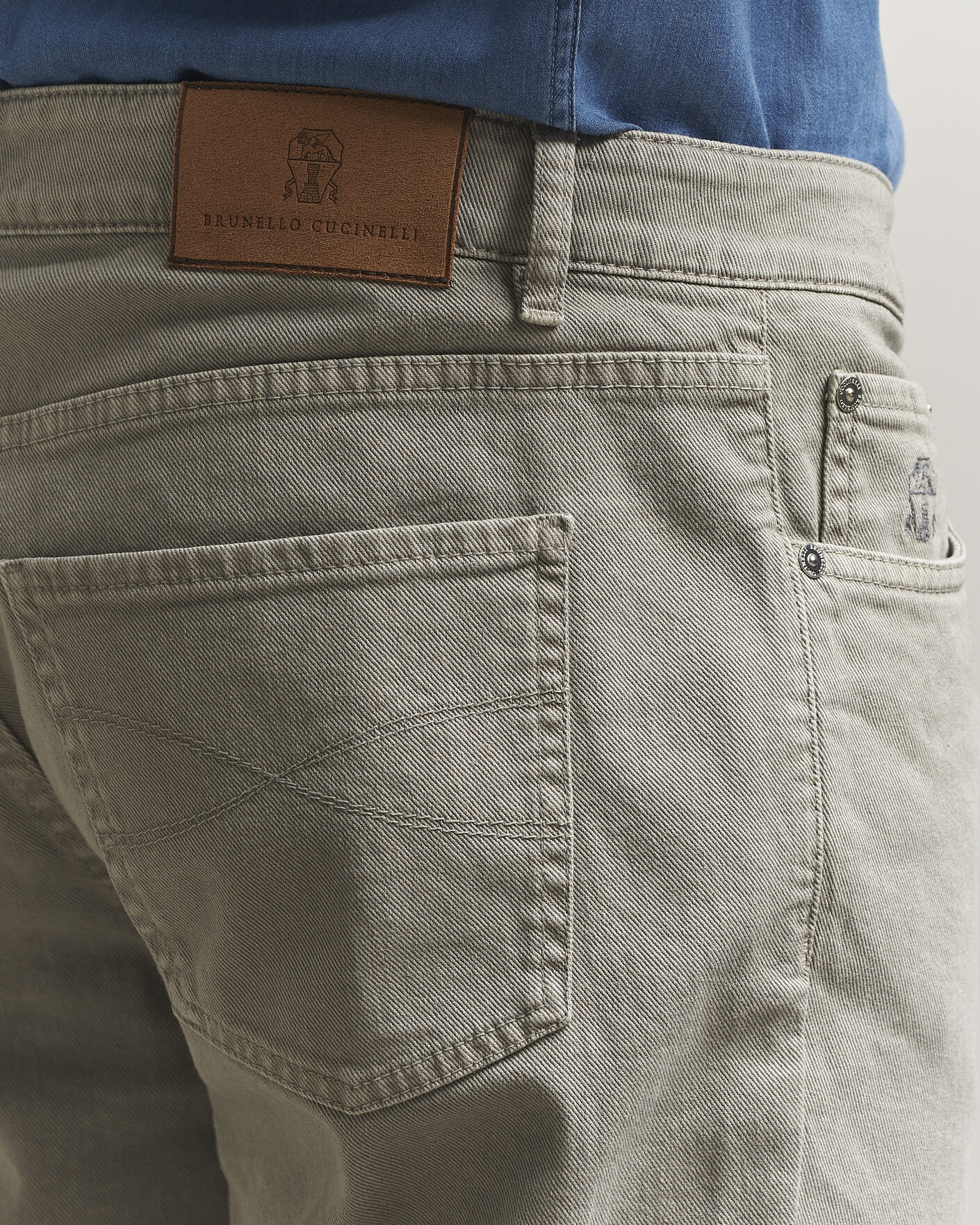 Herren | Hosen | Brunello Cucinelli | Traditional Fit Bull Denim Pants Olive