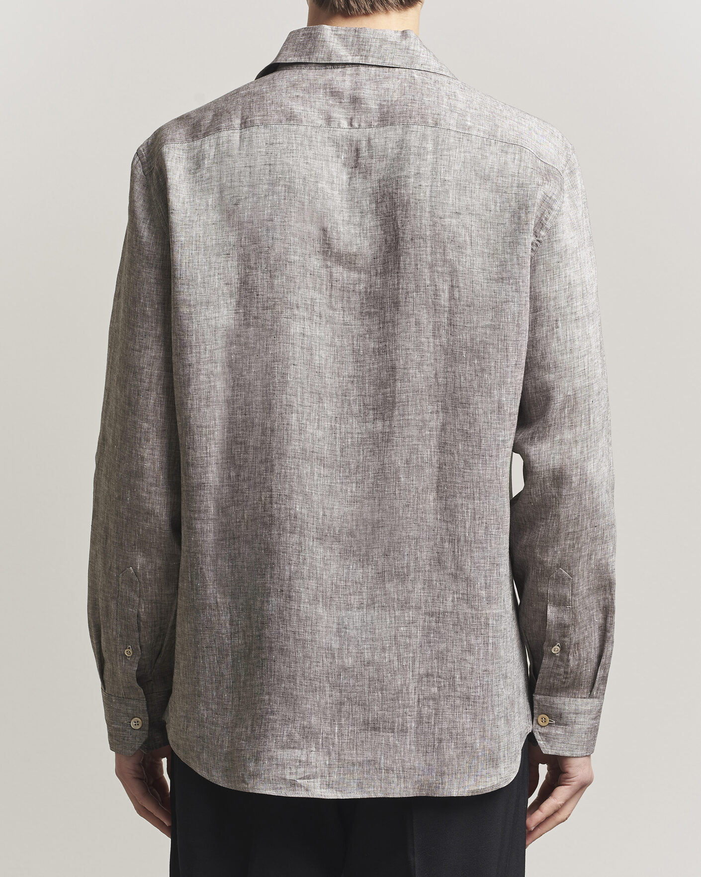 Herren | Hemden | Brunello Cucinelli | Linen Double Pocket Camp Shirt Brown