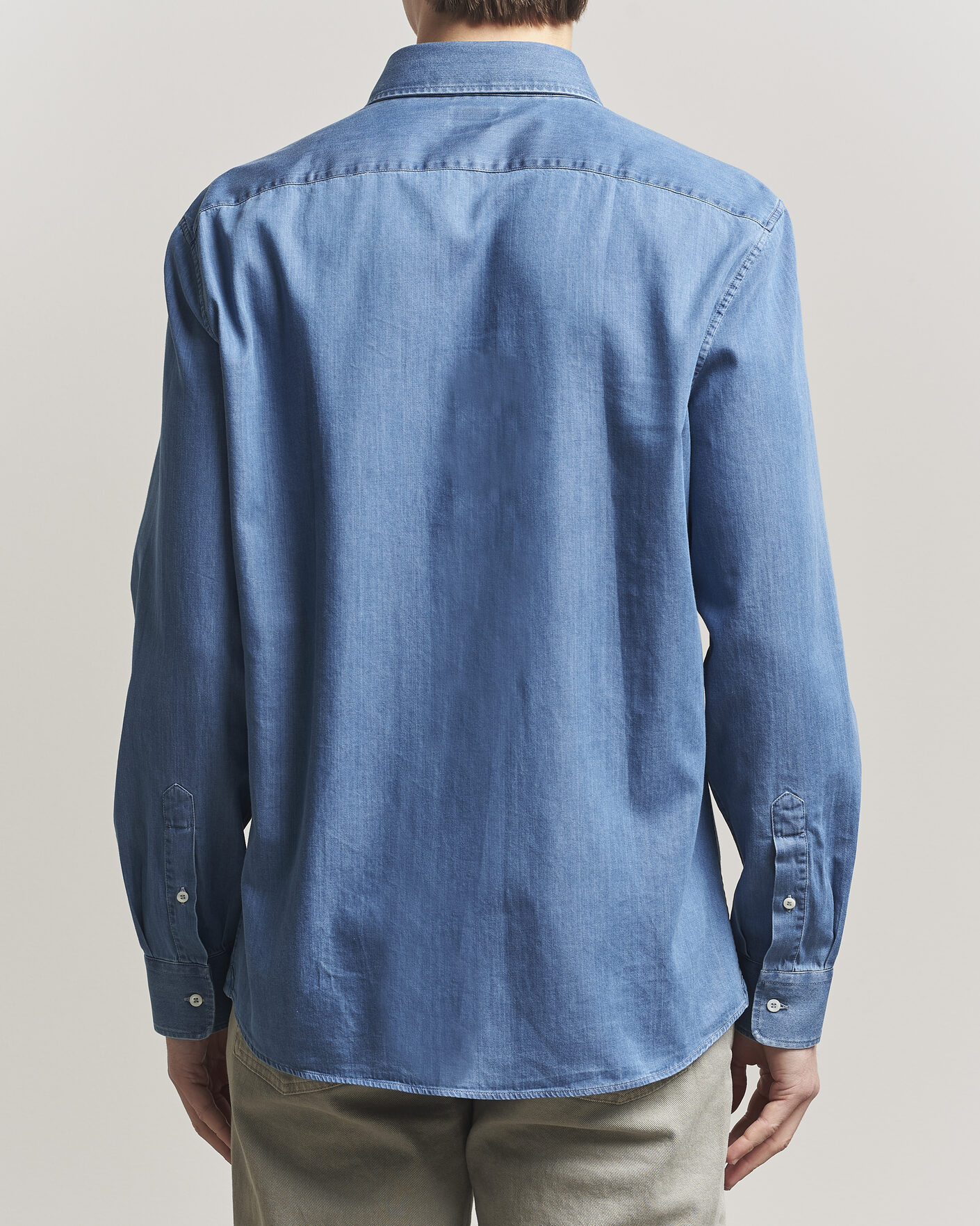Herren | Hemden | Brunello Cucinelli | Easy Fit Denim Shirt Medium Blue Wash