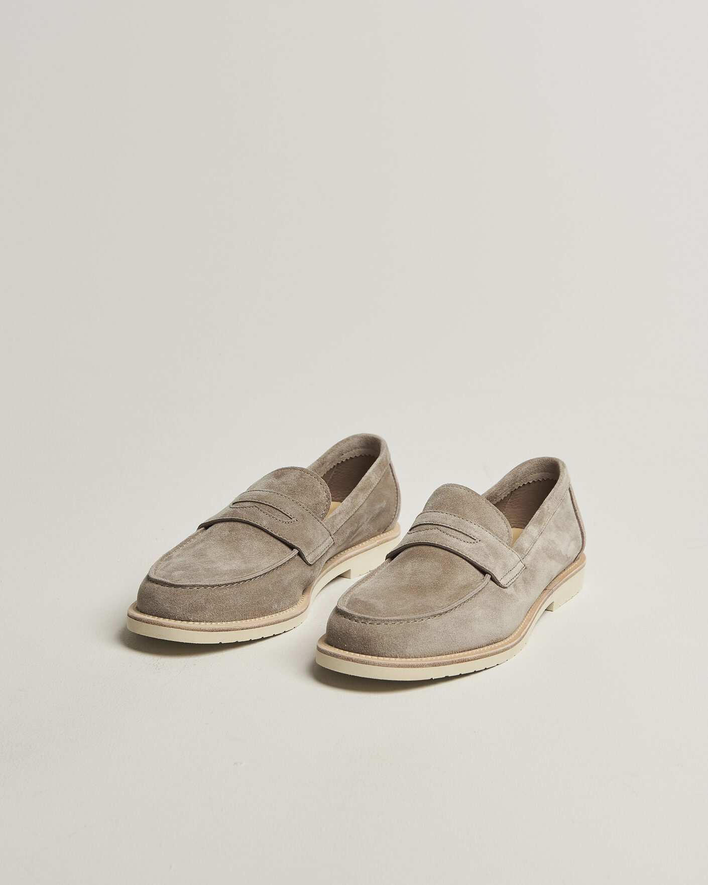 Herren | Loafer | Brunello Cucinelli | Light Penny Loafers Beige Suede