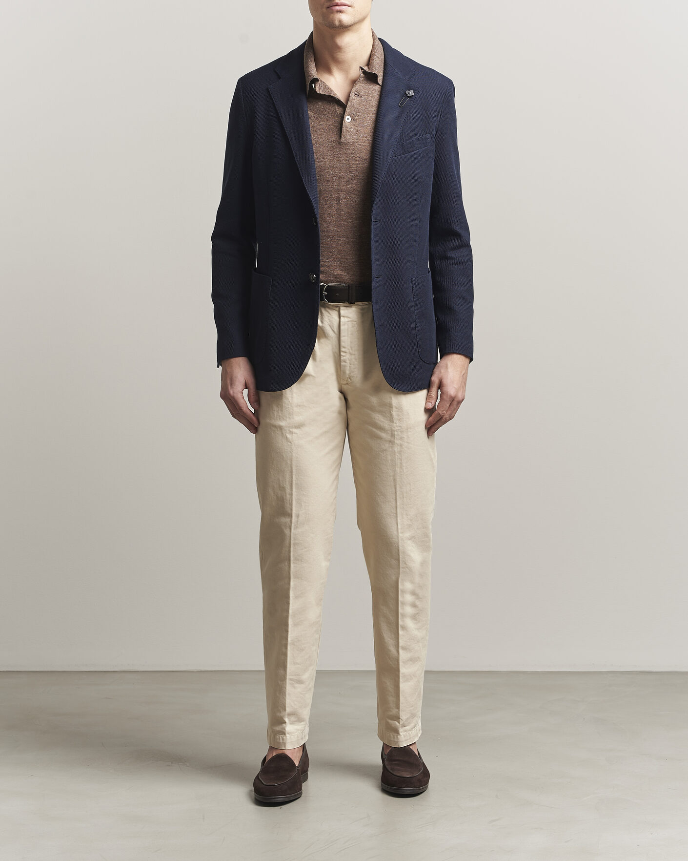 Herren | Sakkos | Lardini | Loro Piana Jersey Piquet Cotton Blazer Navy