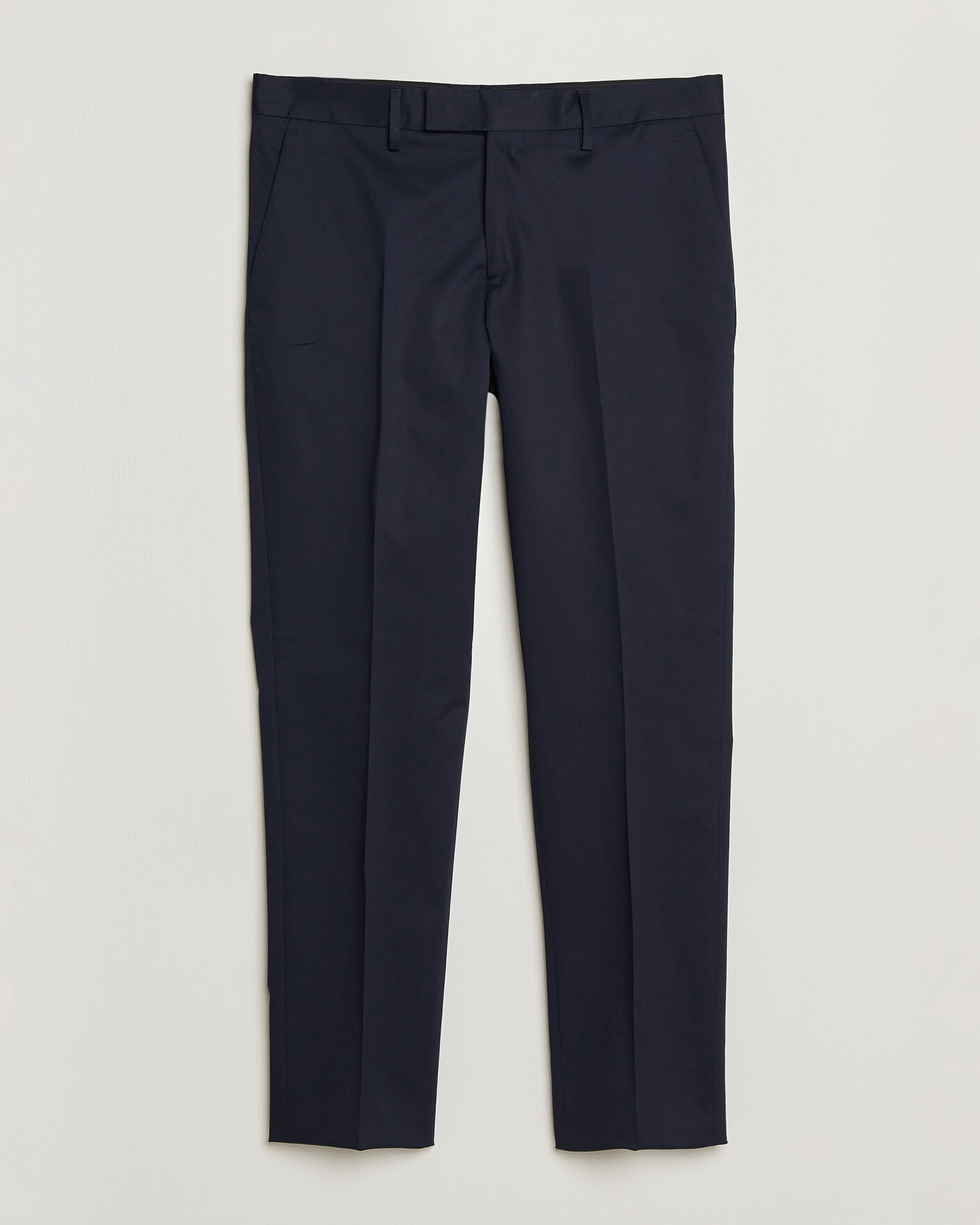 Herren | Hosen | Lardini | Lyon Cotton Twill Stretch Trousers Navy