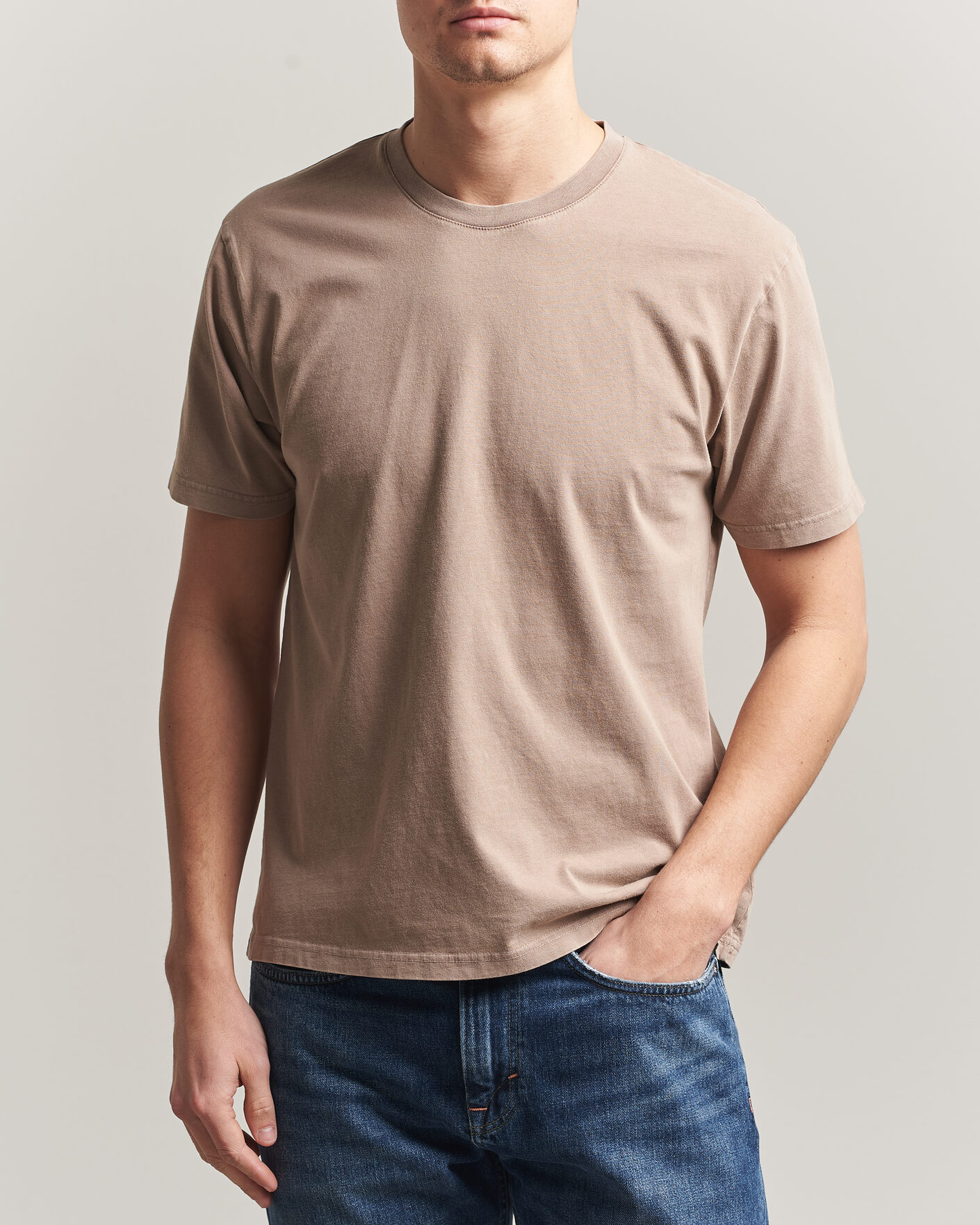Herren | T-Shirts | Colorful Standard | Classic Organic T-Shirt Faded Khaki