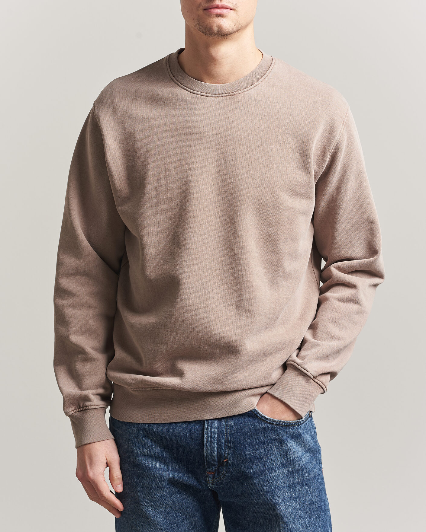 Herren | Pullover | Colorful Standard | Classic Organic Crew Neck Sweat Faded Khaki