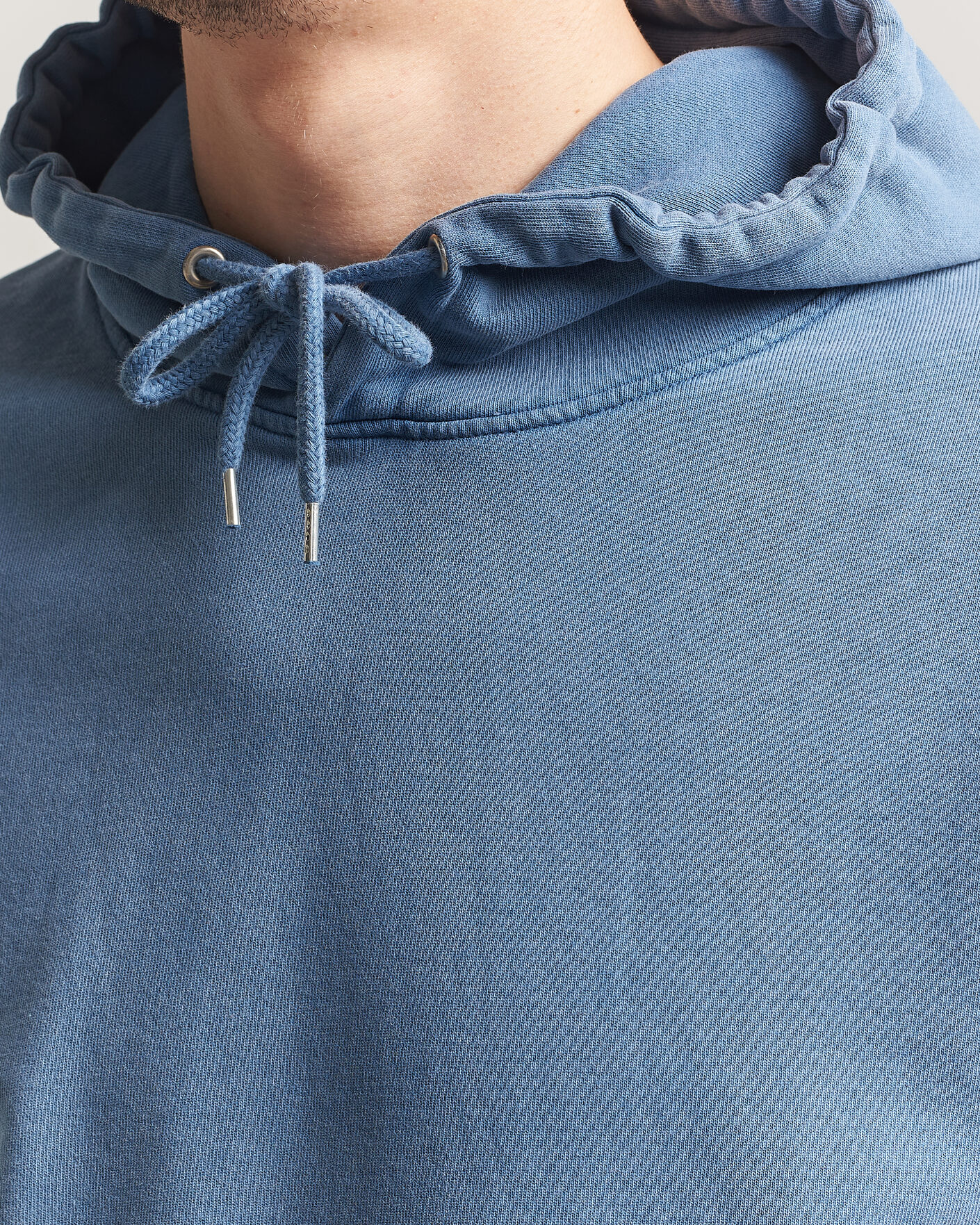 Herren | Pullover | Colorful Standard | Classic Organic Hood Faded Indigo
