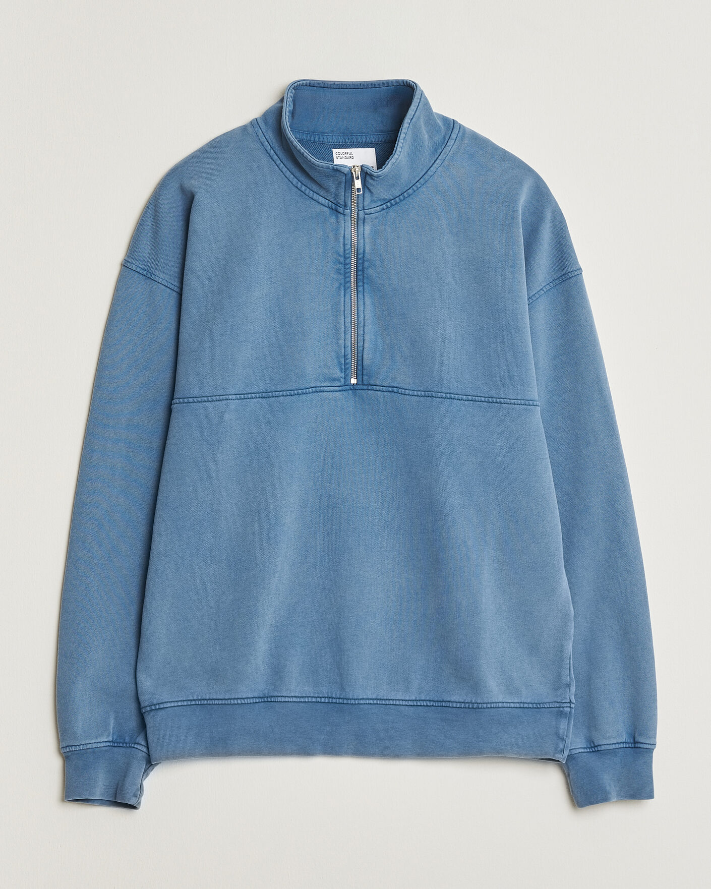 Herren | Pullover | Colorful Standard | Classic Organic Half-Zip Faded Indigo