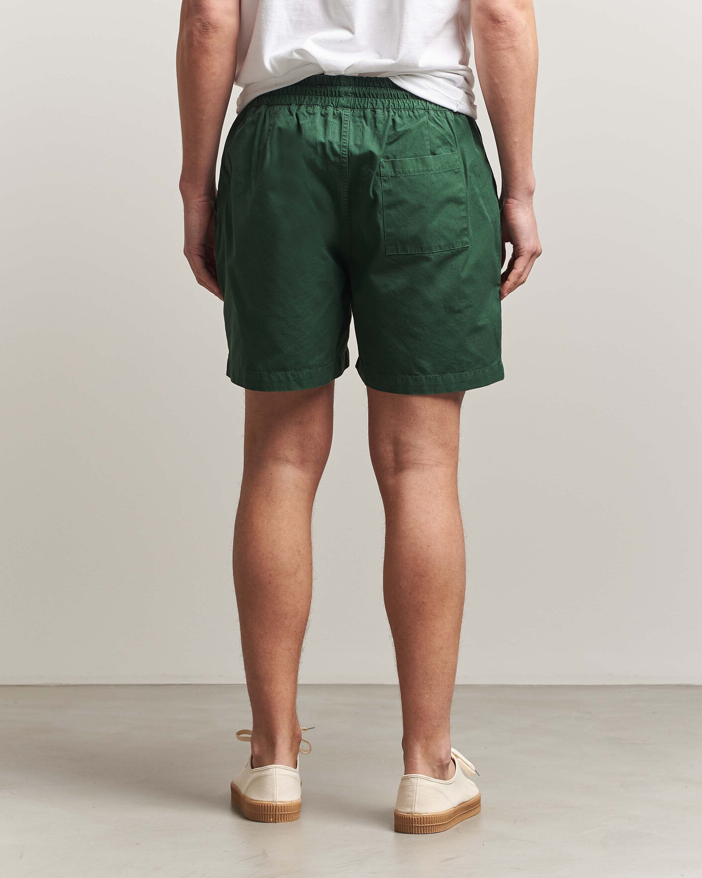 Herren | Shorts | Colorful Standard | Classic Organic Twill Drawstring Shorts Emerald Green