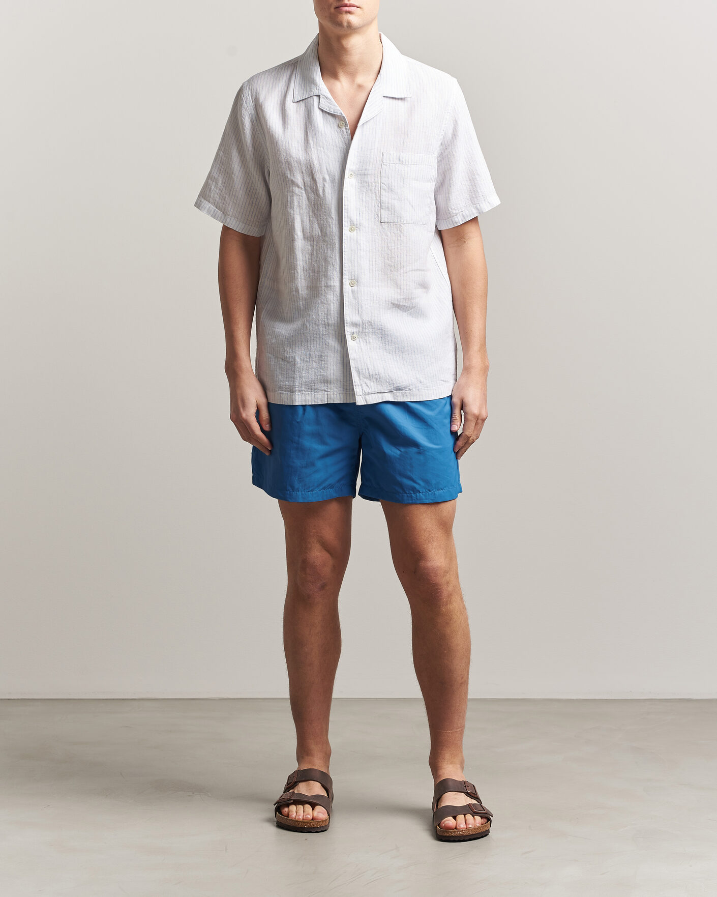 Herren | Badehosen | Colorful Standard | Classic Organic Swim Shorts Pacific Blue
