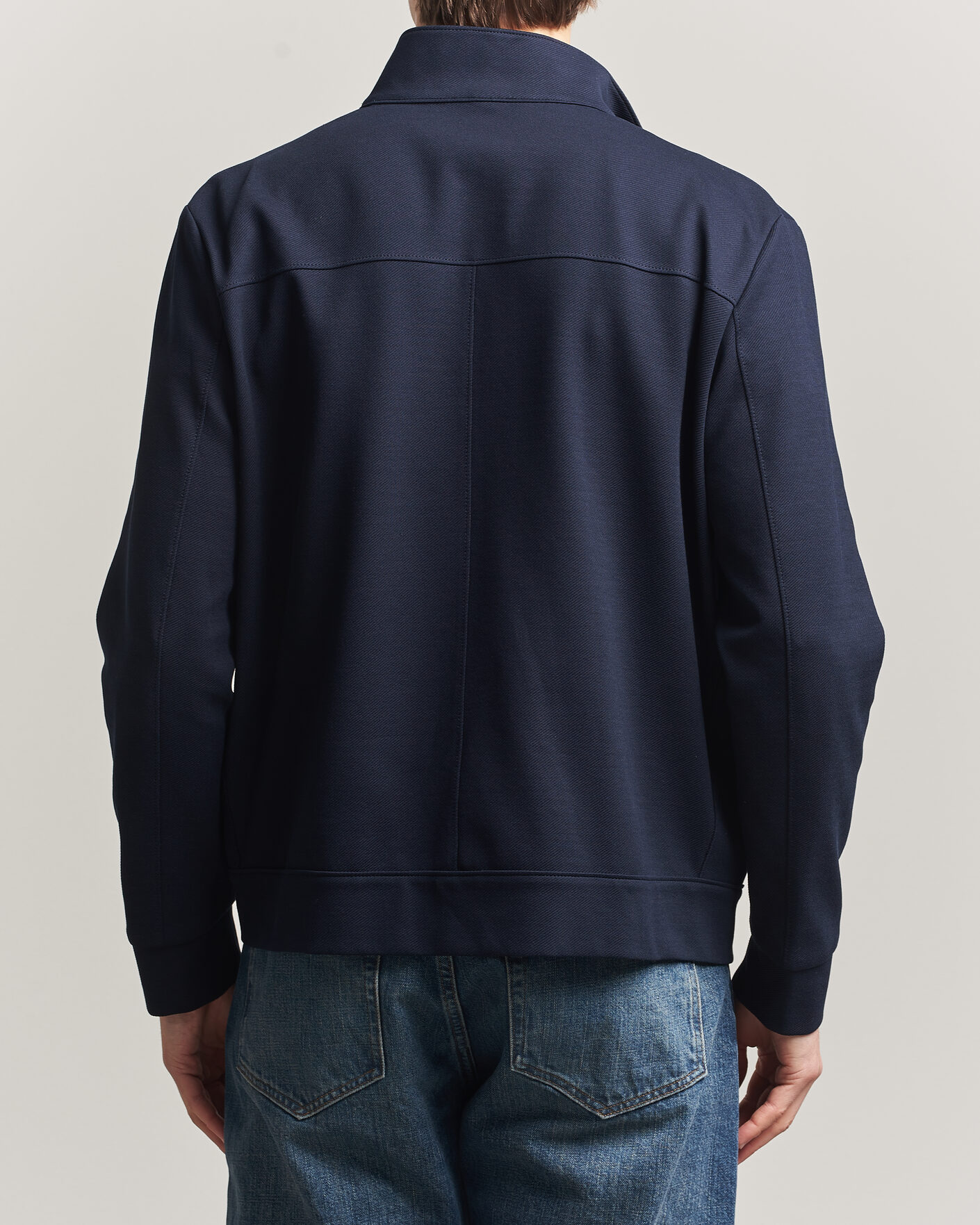 Herren | Jacken | Harris Wharf London | Loro Piana Cavalry Twill Harrington Jacket Navy Blue
