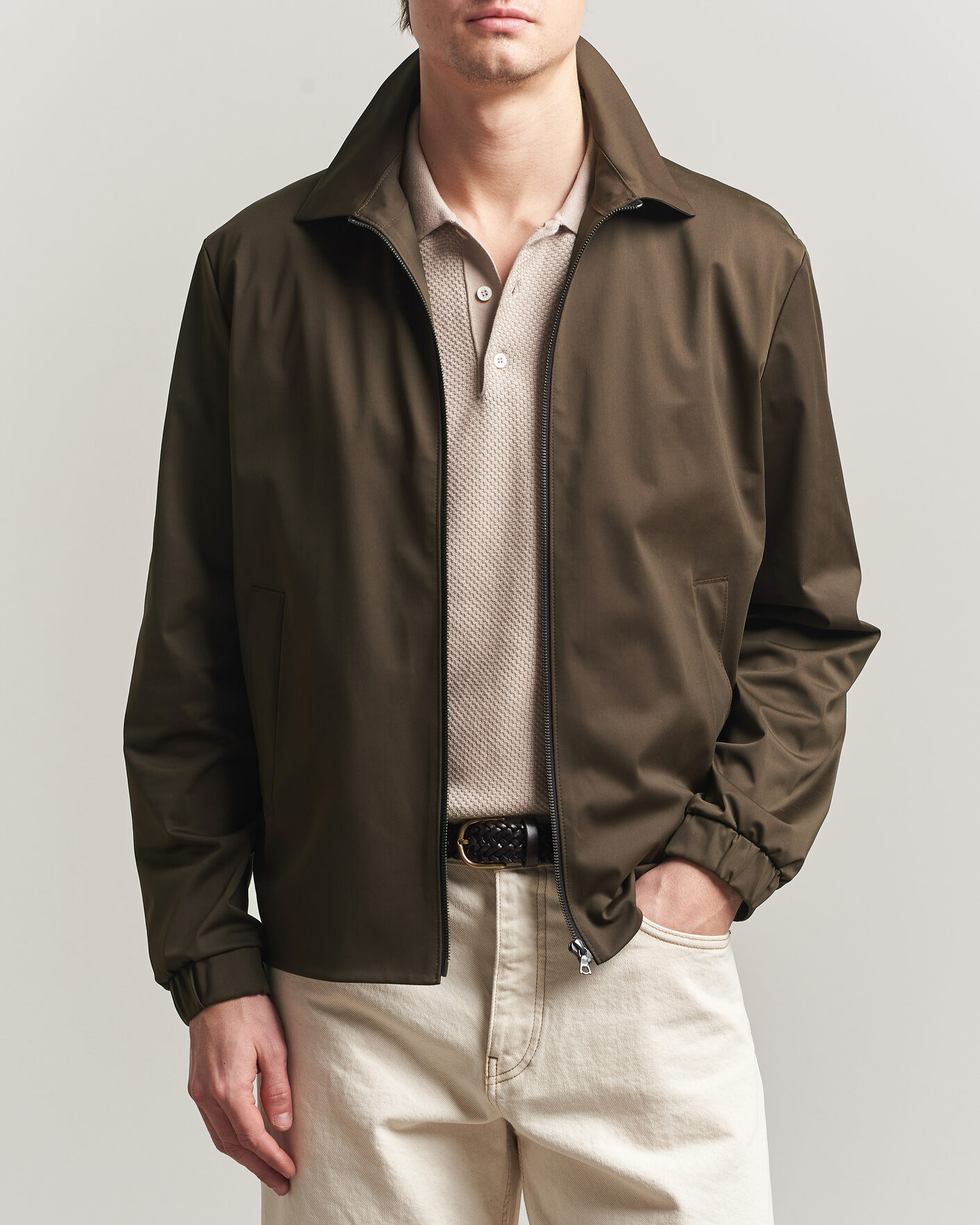 Herren | Jacken | Harris Wharf London | Light Technic Short Jacket Dark Brown
