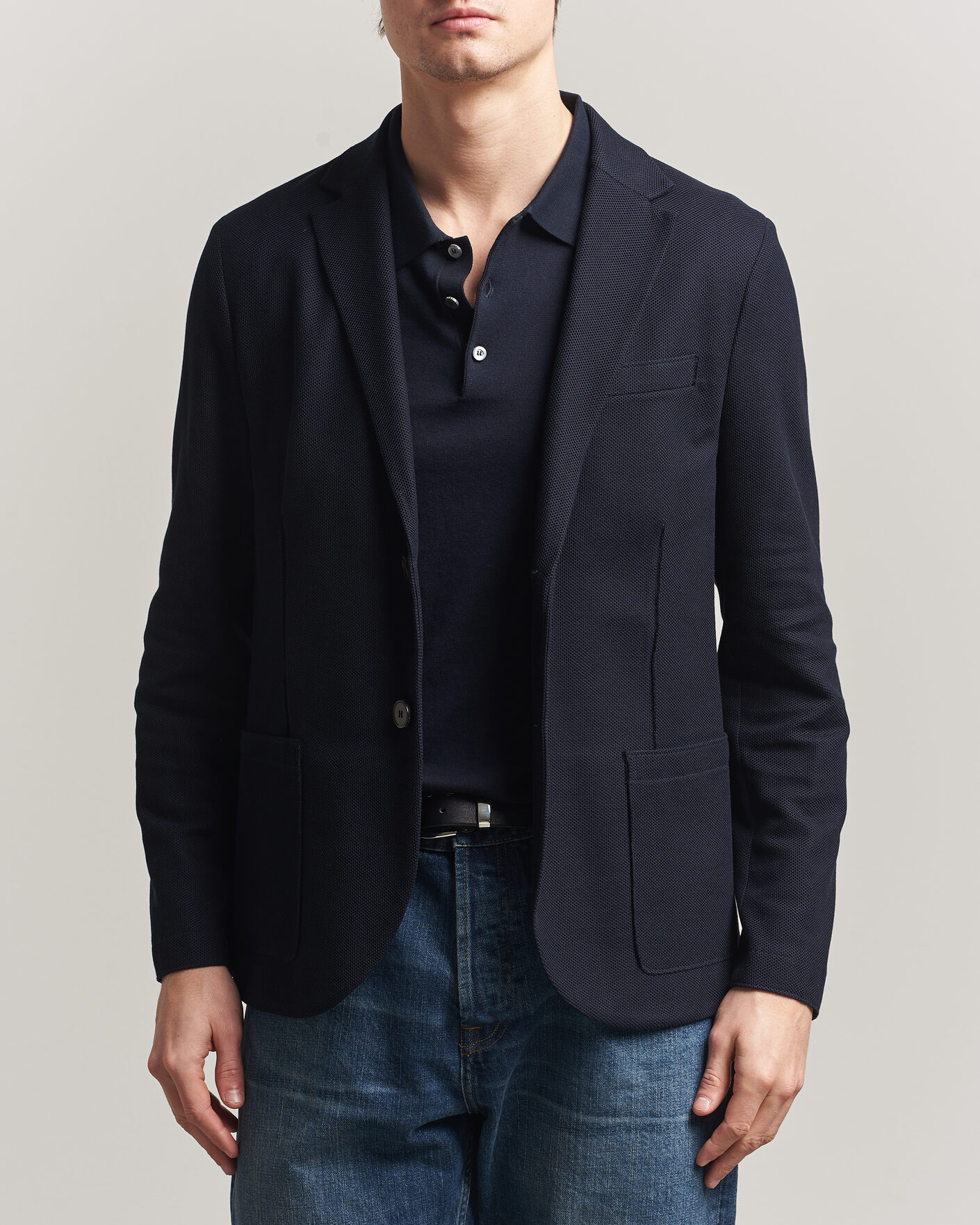 Herren | Sakkos | Harris Wharf London | Loro Piana Honey Comb Blazer Navy Blue