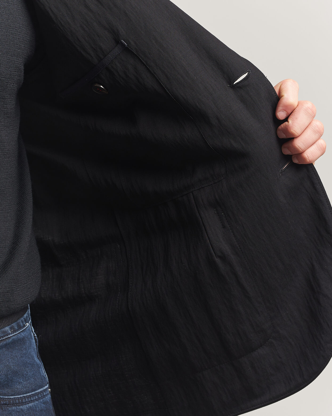 Herren | Sakkos | Harris Wharf London | Rayon Travel Blazer Black