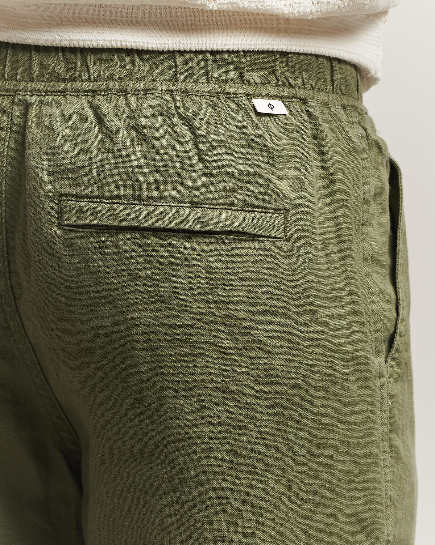 Herren | Hosen | Samsøe Samsøe | Jabari Linen Drawstring Trousers Burnt Olive