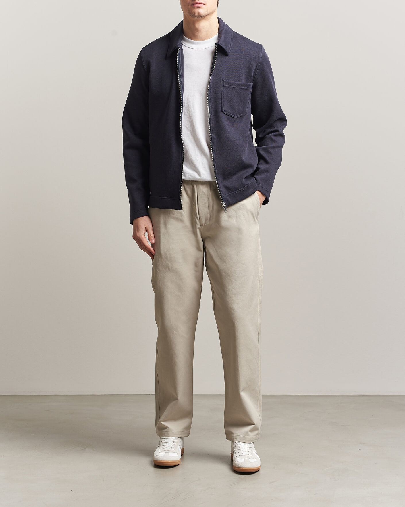 Herren | Hosen | Samsøe Samsøe | Jabari Cotton Drawstring Trousers Moonstruck