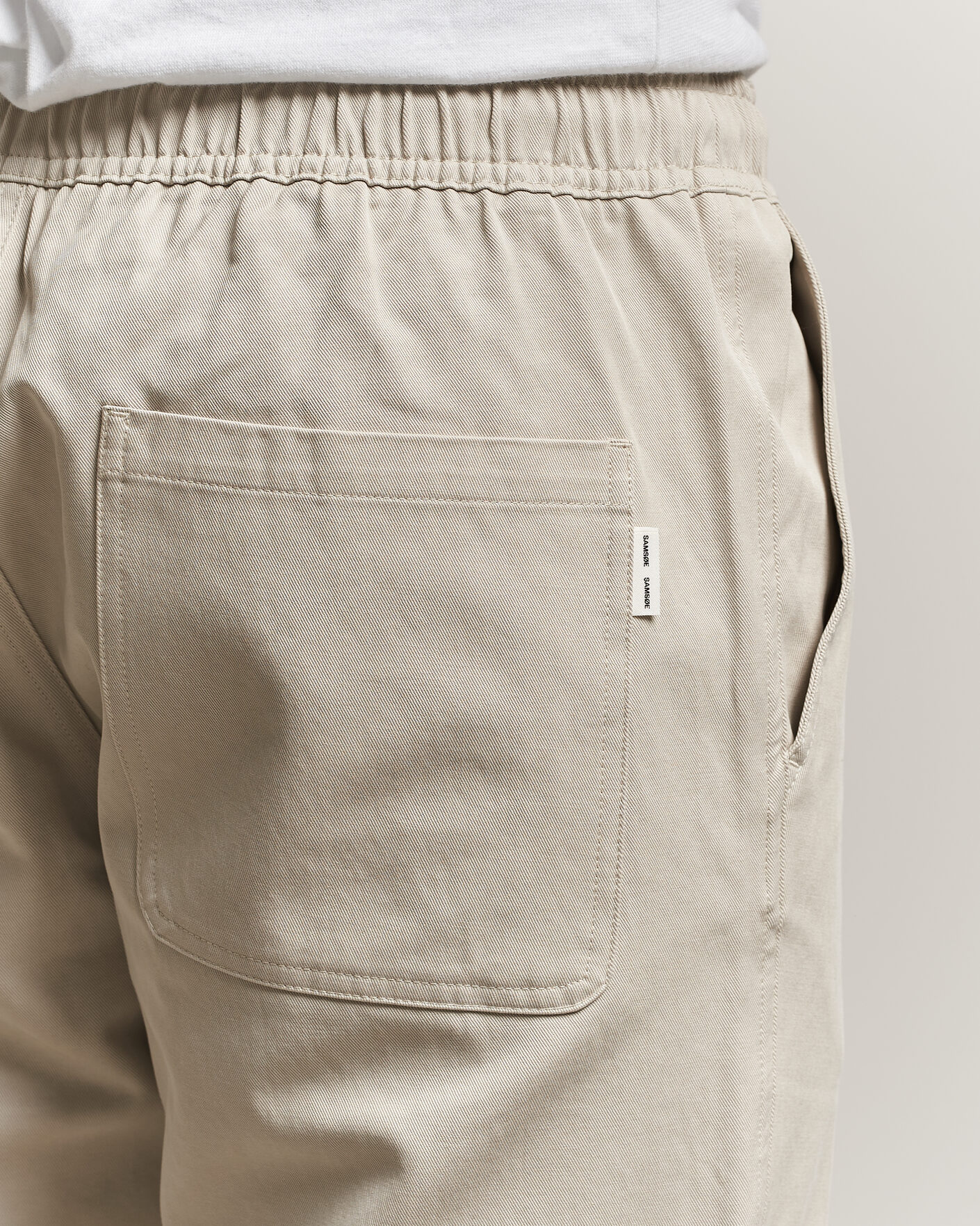 Herren | Hosen | Samsøe Samsøe | Jabari Cotton Drawstring Trousers Moonstruck
