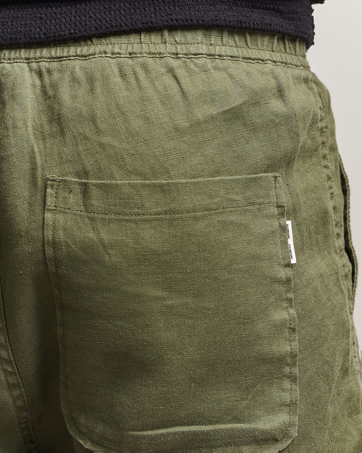 Herren | Shorts | Samsøe Samsøe | Jabari Linen Drawstring Shorts Burnt Olive