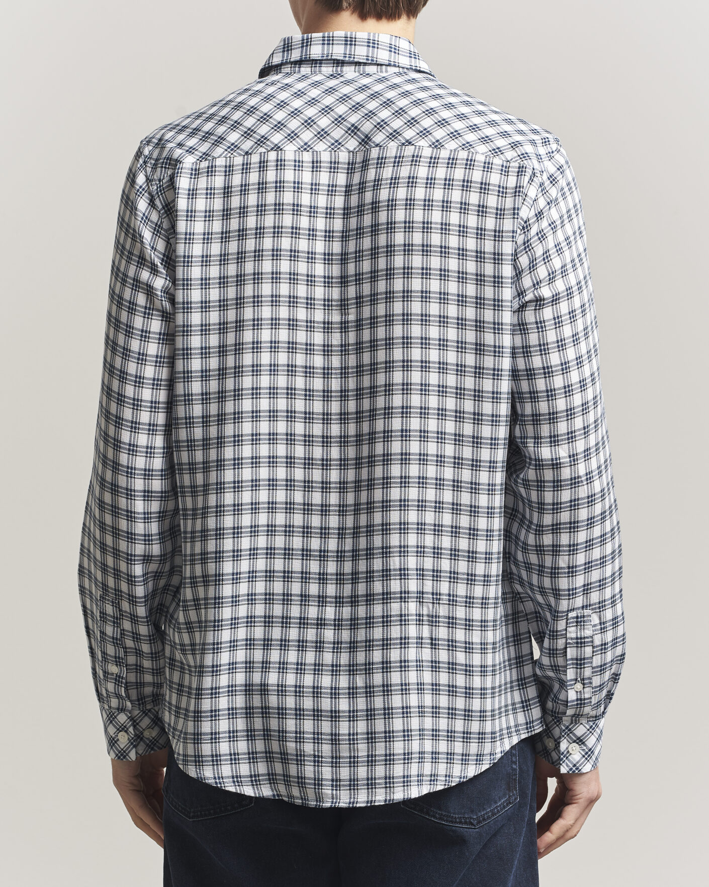 Herren | Hemden | Samsøe Samsøe | Ryan Tencel Checked Shirt Blue