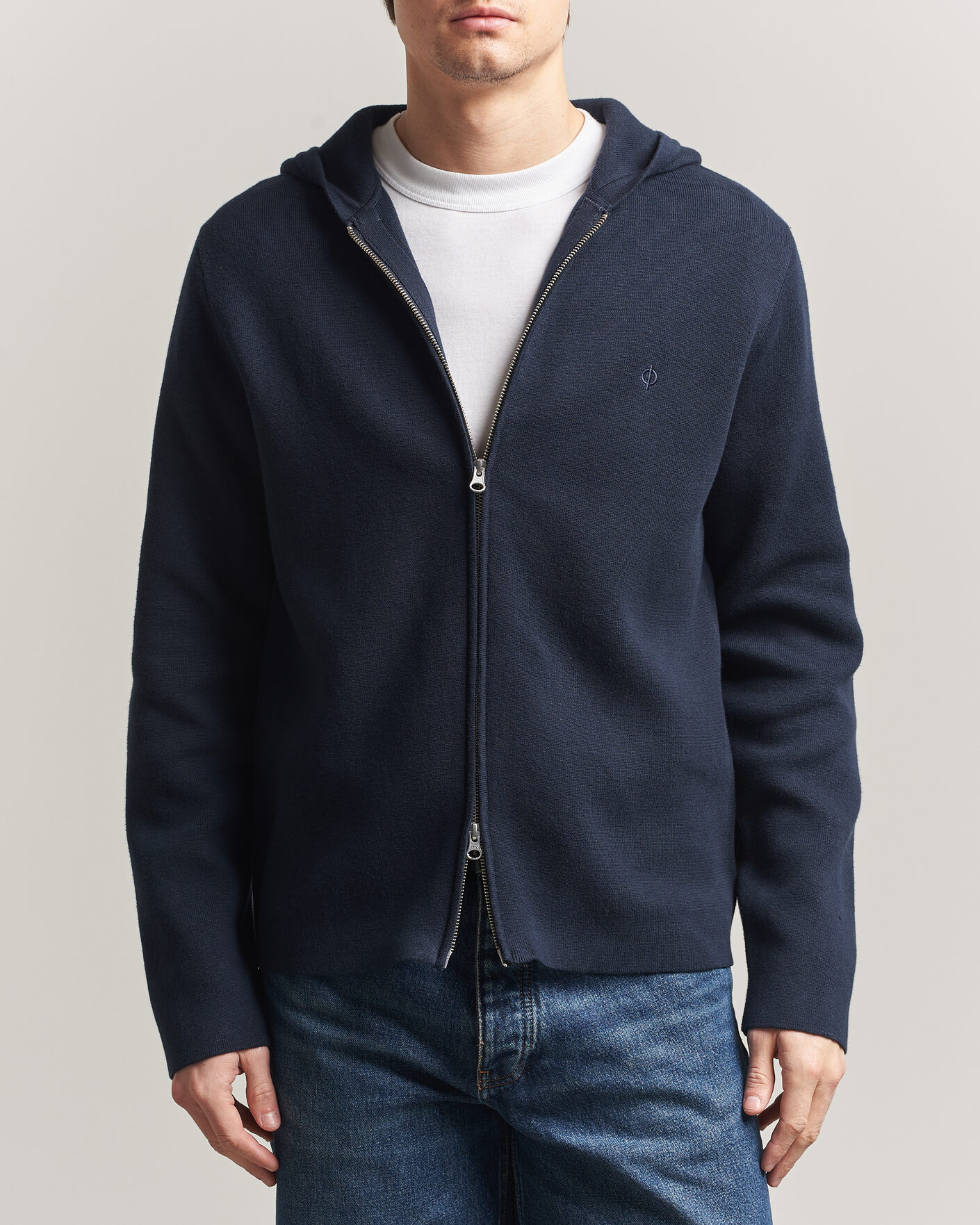 Herren | Pullover | Samsøe Samsøe | Niklas Full Zip Hoodie Salute Navy