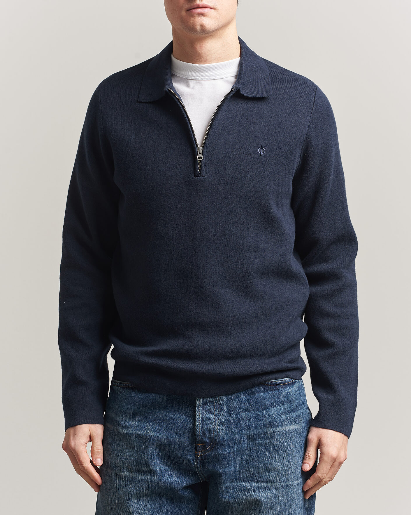 Herren | Pullover | Samsøe Samsøe | Guna Half Zip Salute Navy