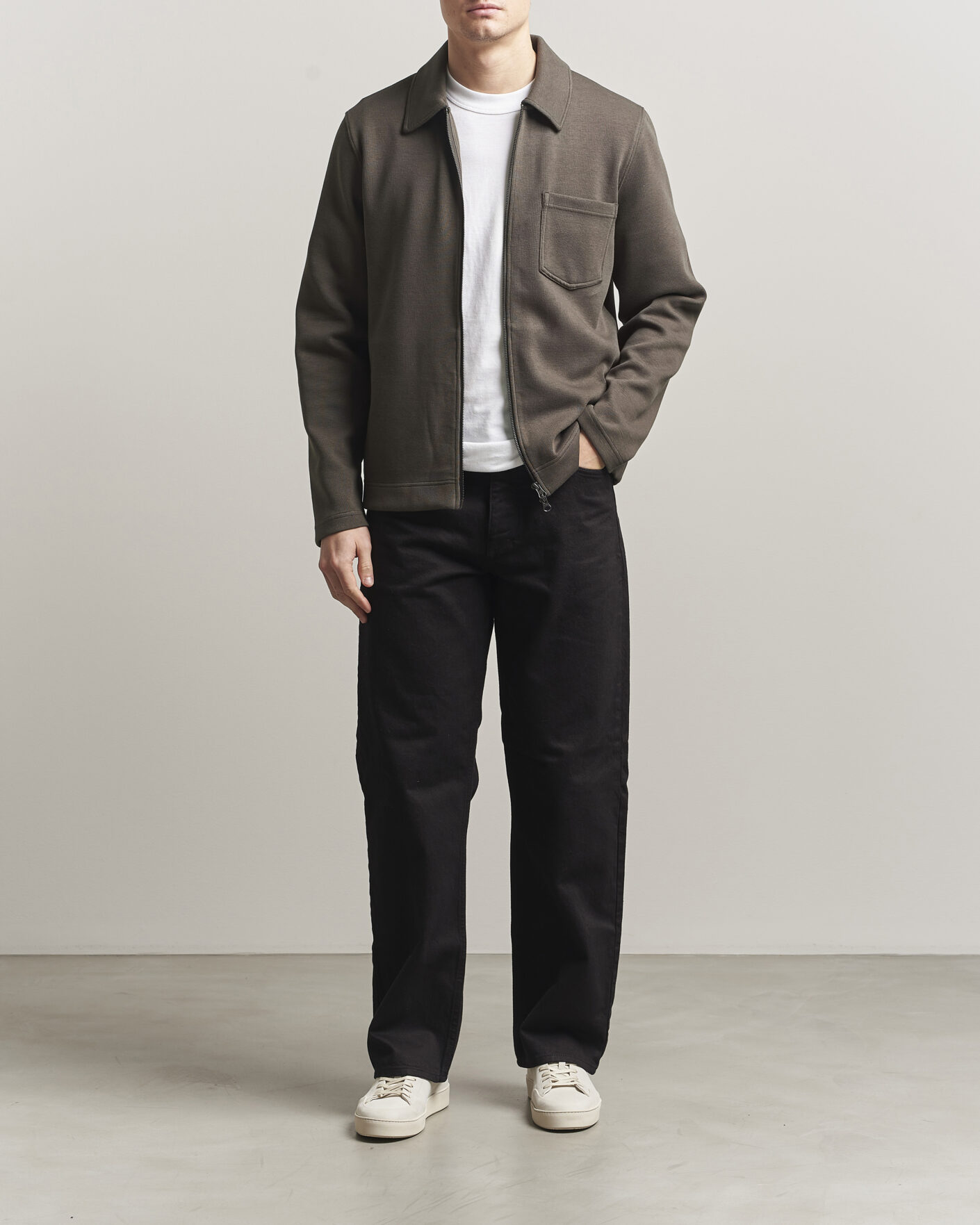Herren | Pullover | Samsøe Samsøe | Hannes Full Zip Black Olive