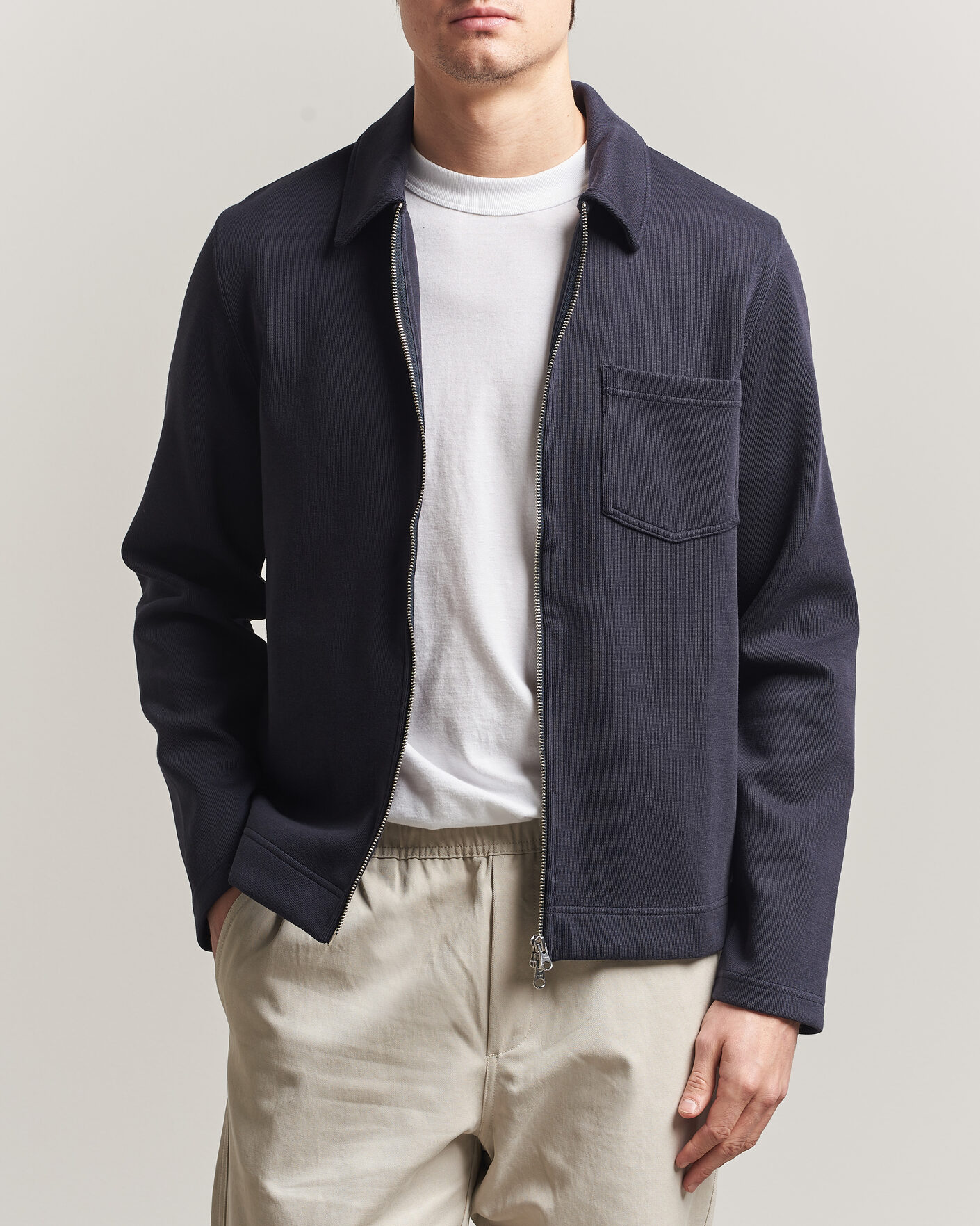 Herren | Pullover | Samsøe Samsøe | Hannes Full Zip Salute Navy