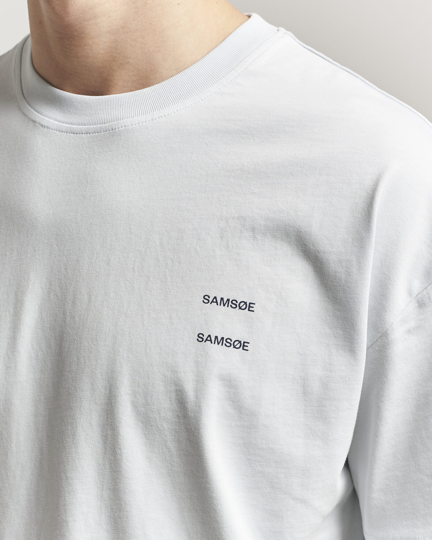 Herren | T-Shirts | Samsøe Samsøe | Joel Organic Cotton T-Shirt Skywriting