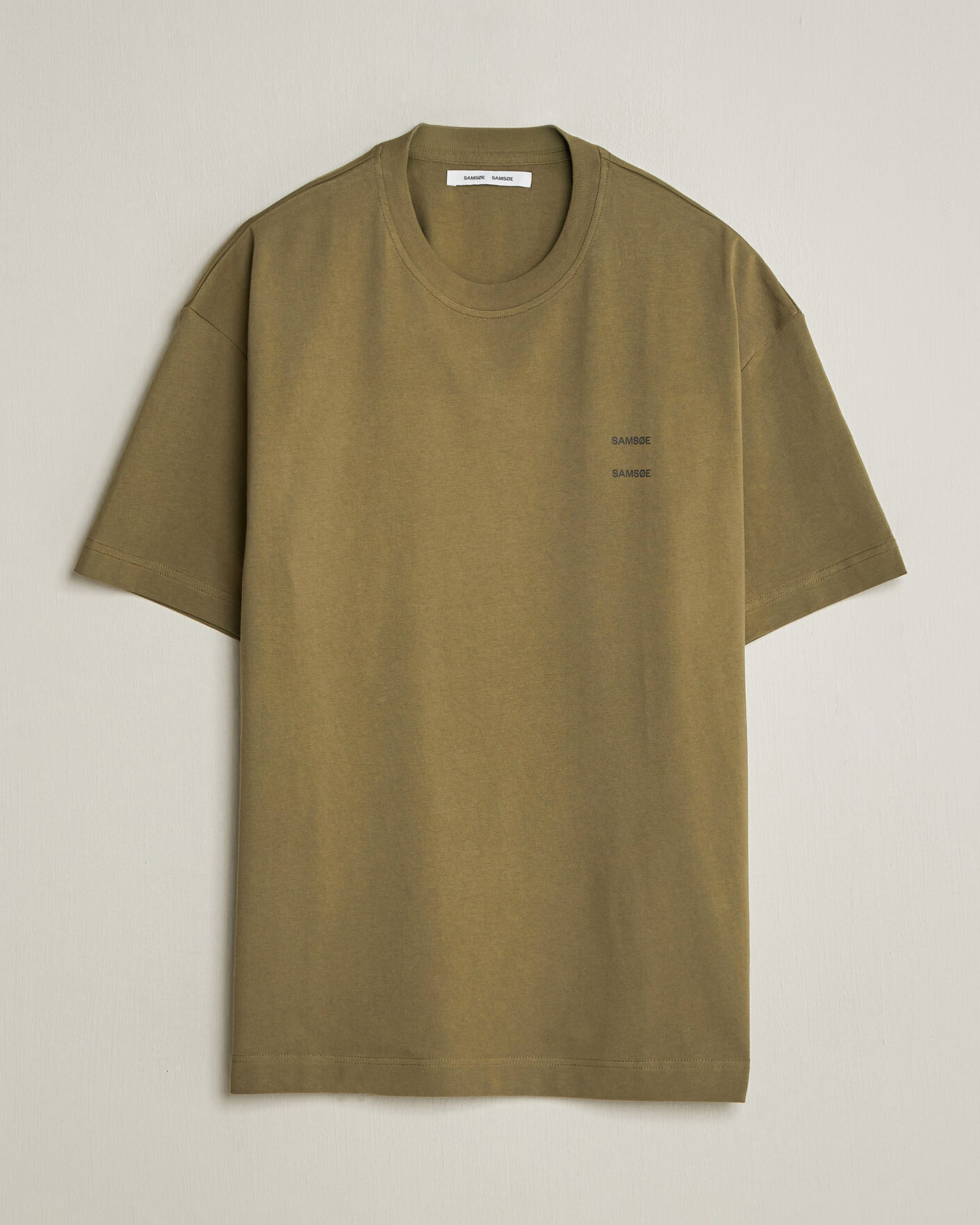 Herren | T-Shirts | Samsøe Samsøe | Joel Organic Cotton T-Shirt Burnt Olive