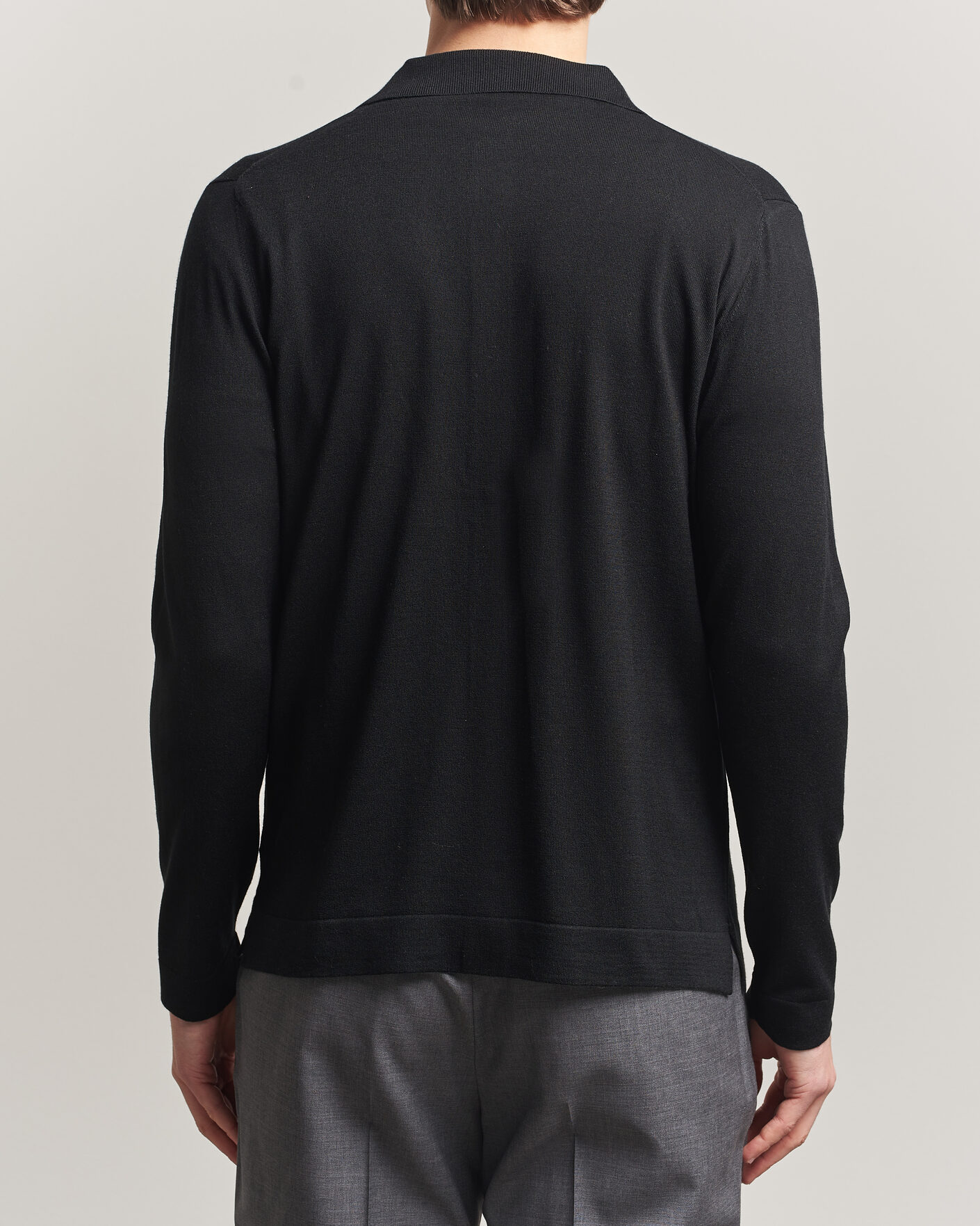 Herren | Pullover | Stenströms | Silk/Cashmere Cardigan Black