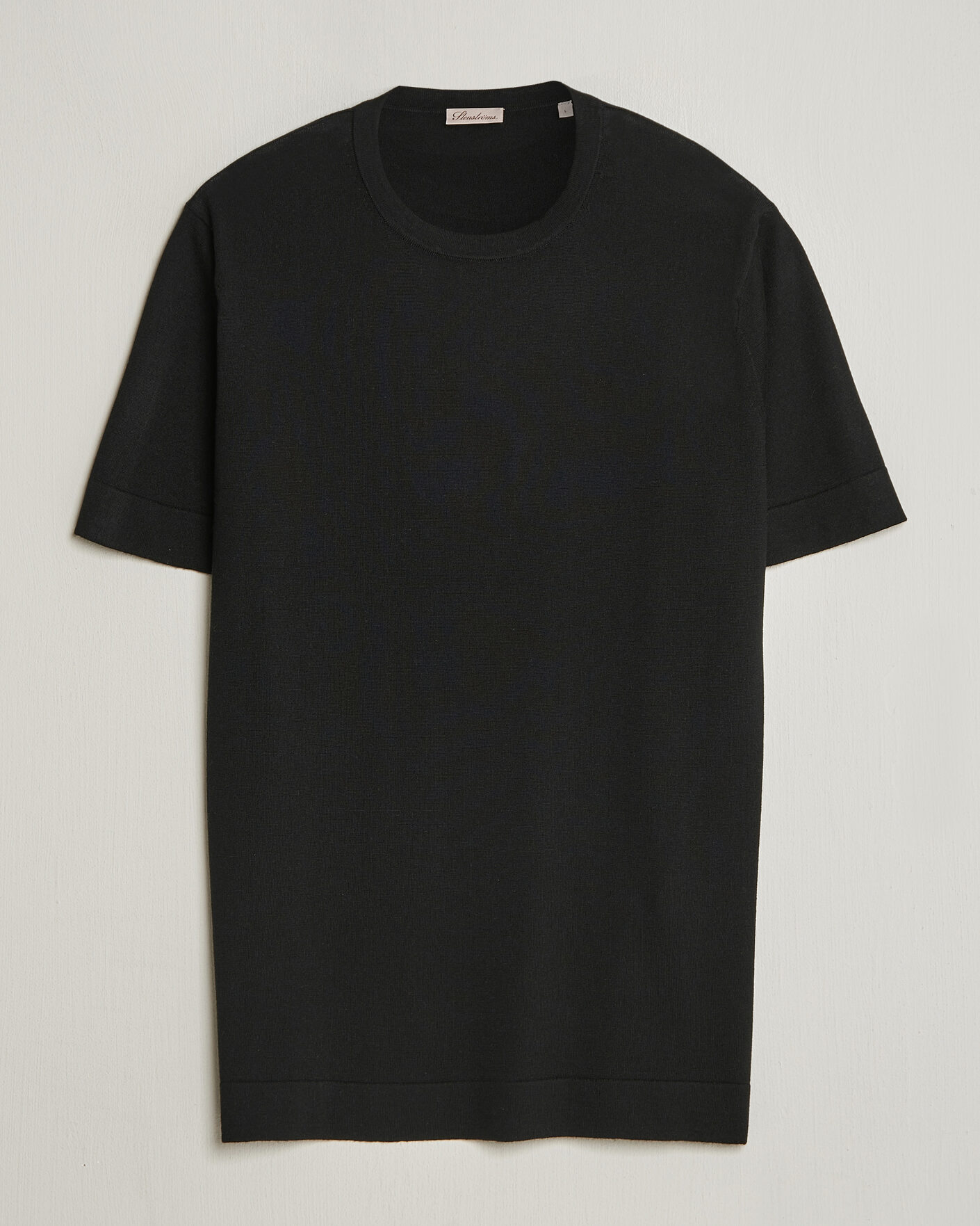 Herren | T-Shirts | Stenströms | Silk/Cashmere T-Shirt Black