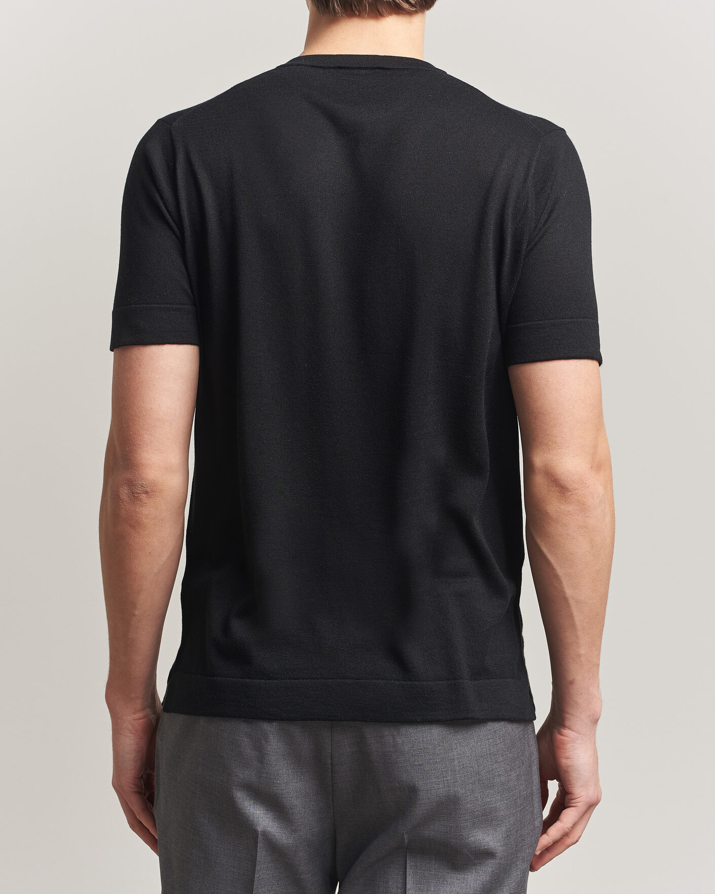 Herren | T-Shirts | Stenströms | Silk/Cashmere T-Shirt Black