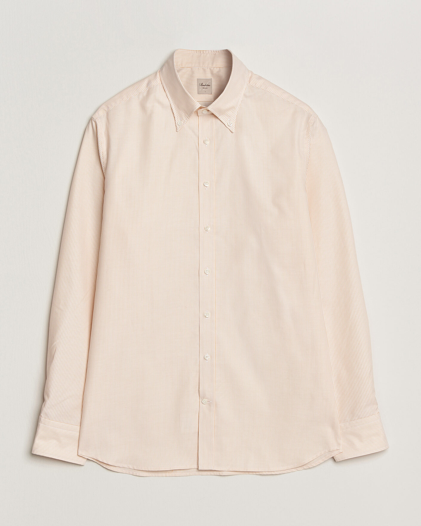 Herren | Hemden | Stenströms | Regular Fit Thin Striped Oxford Shirt Orange