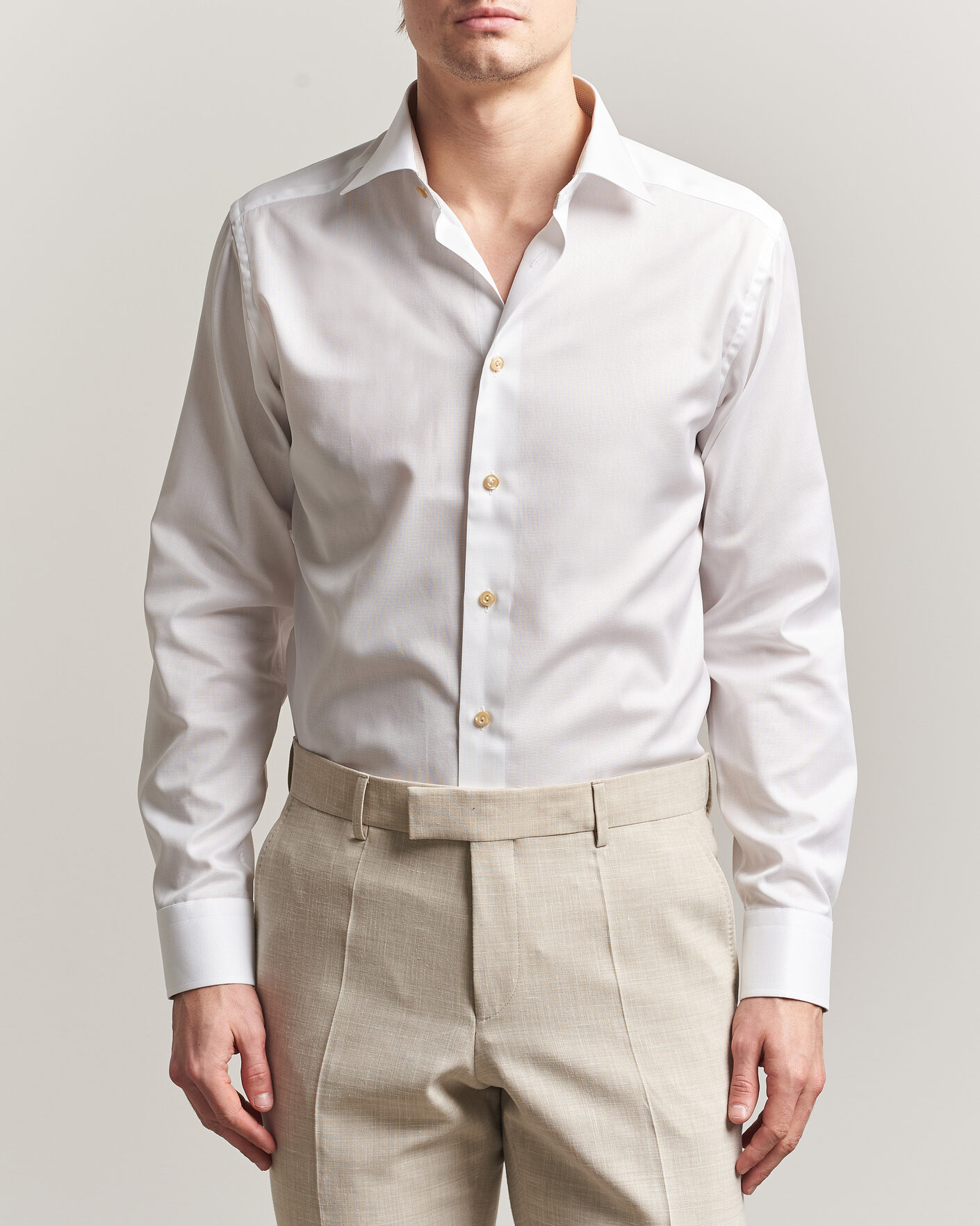 Herren | Hemden | Eton | Slim Fit Signature Twill Contrast Shirt White