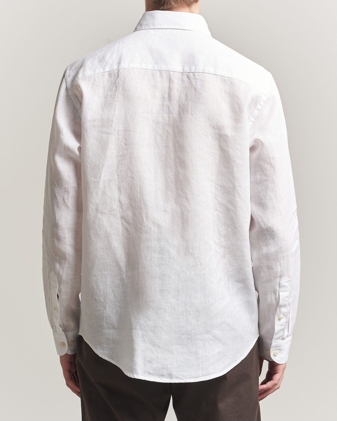 Herren | Hemden | Eton | Casual Fit Linen Shirt White