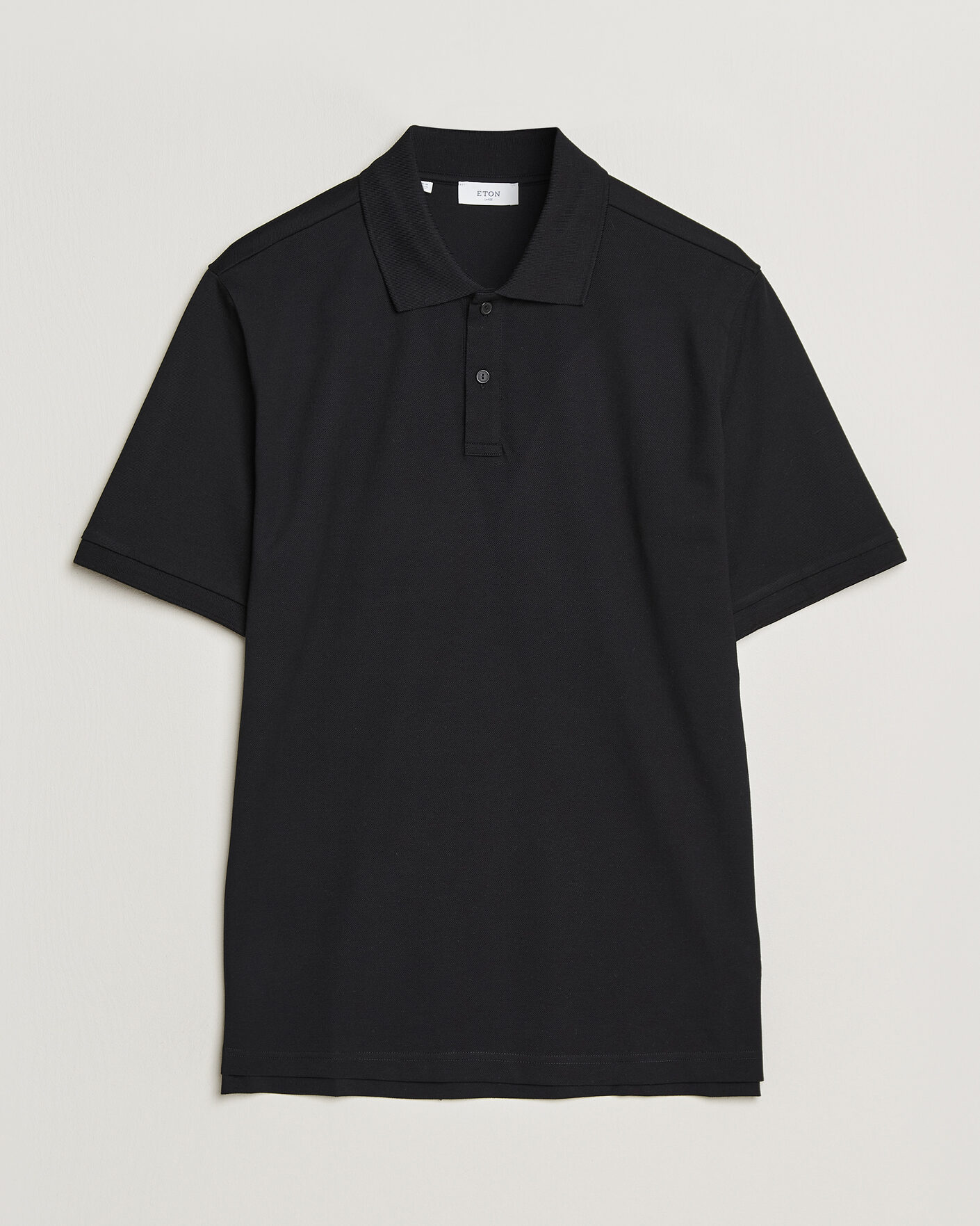 Herren | Poloshirts | Eton | Pima Pique Polo Black