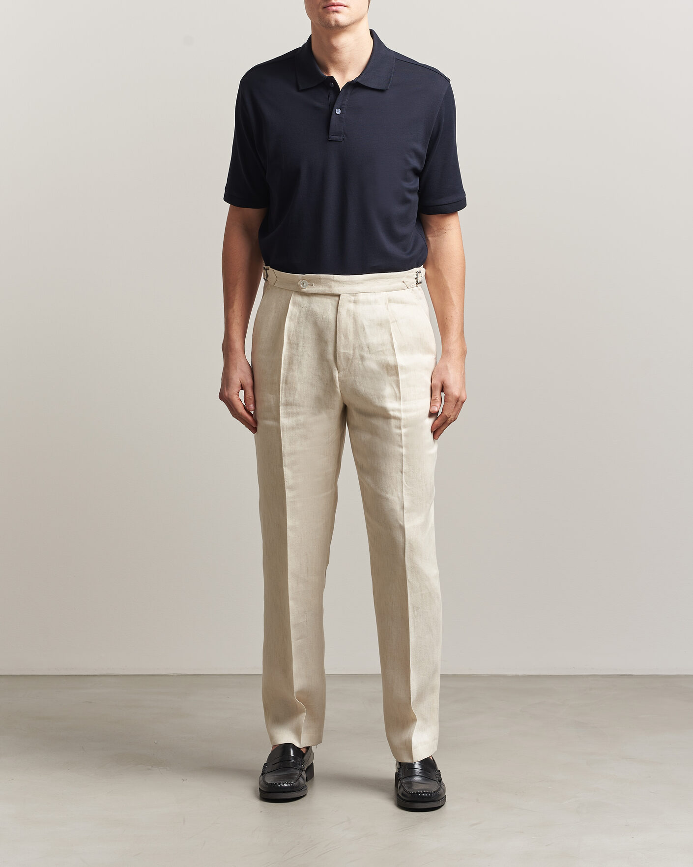 Herren | Poloshirts | Eton | Pima Pique Polo Navy Blue