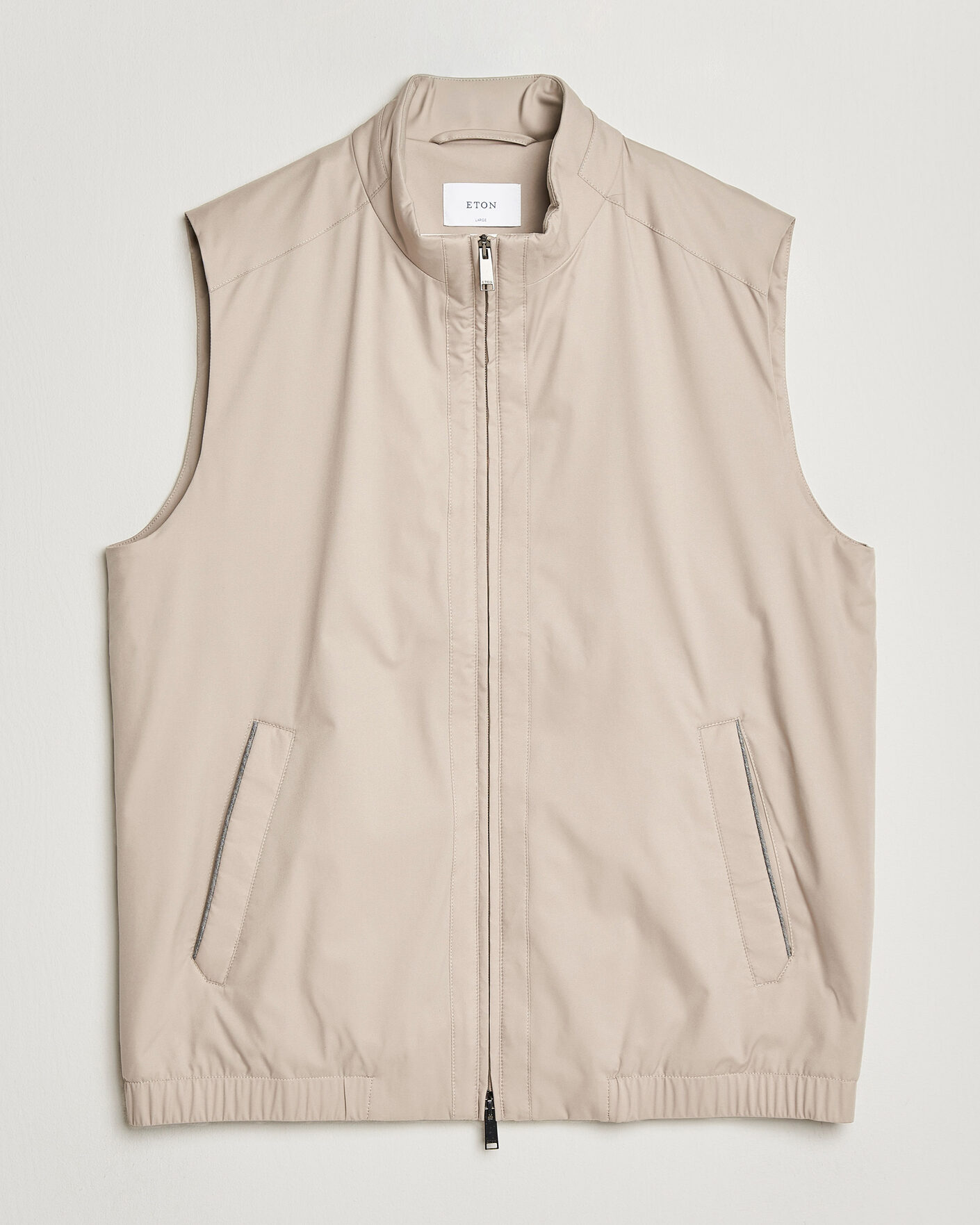 Herren | Westen | Eton | Lightweight Wind Vest Beige