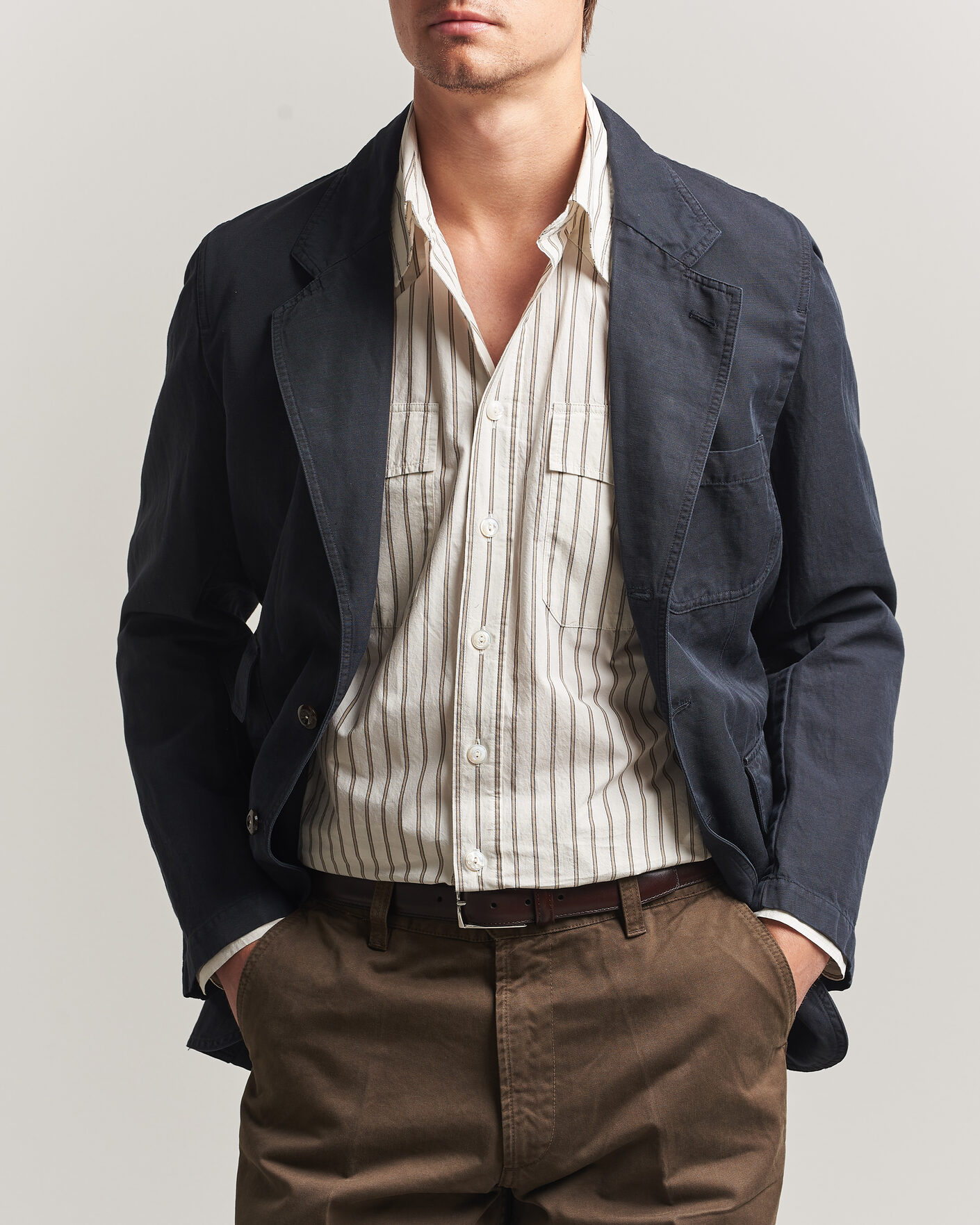 Herren | Sakkos | Drake's | MKIV Clean Twill Games Blazer Navy