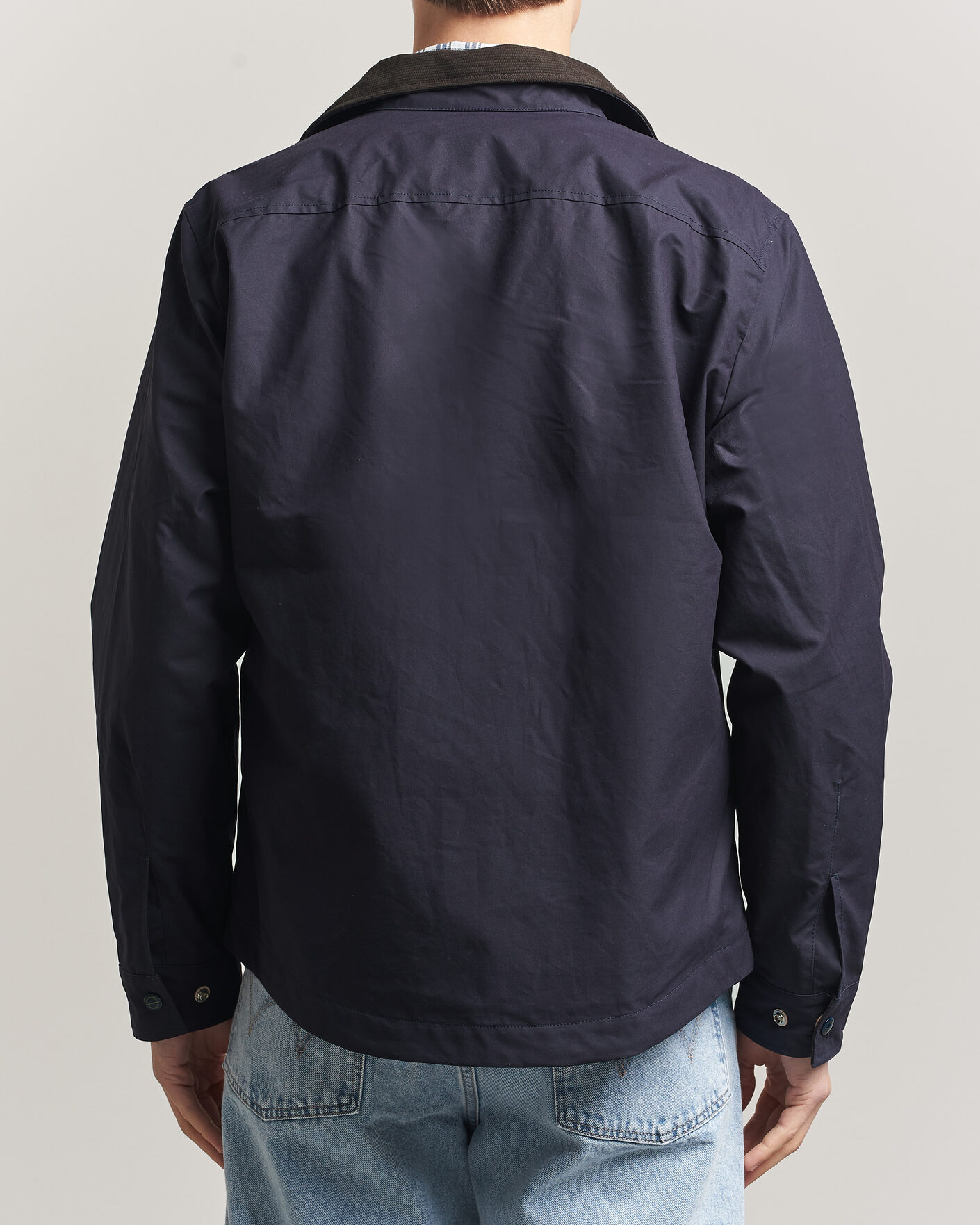Herren | Jacken | Manifattura Ceccarelli | Dry Wax Heavy Shirt Jacket Navy