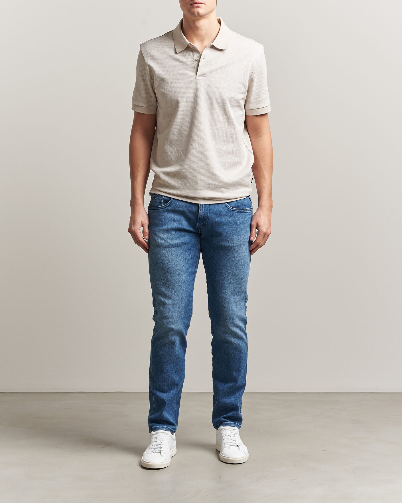 Herren | Jeans | Replay | Anbass Powerstretch Jeans Medium Blue