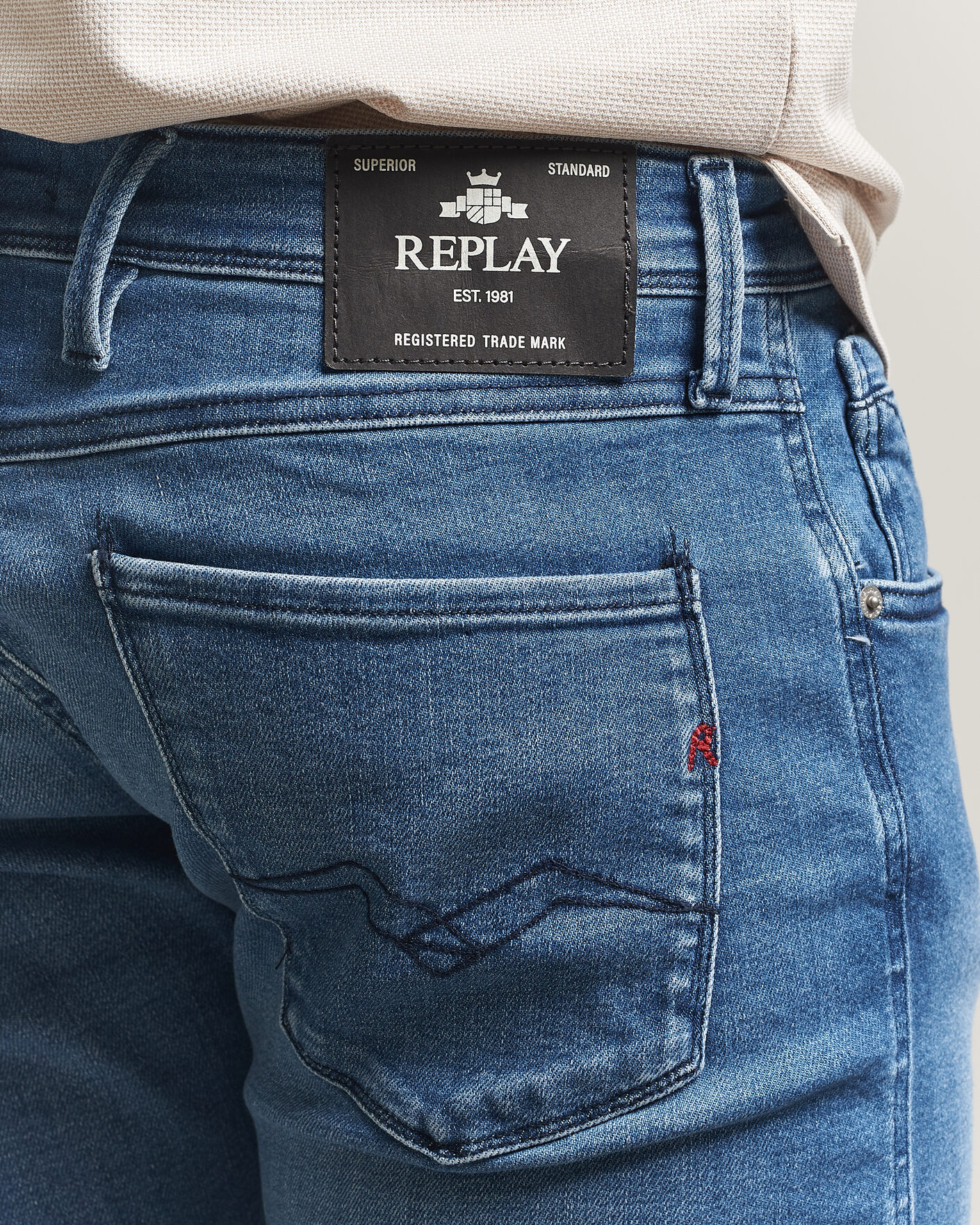 Herren | Hosen | Replay | Anbass Powerstretch Jeans Medium Blue