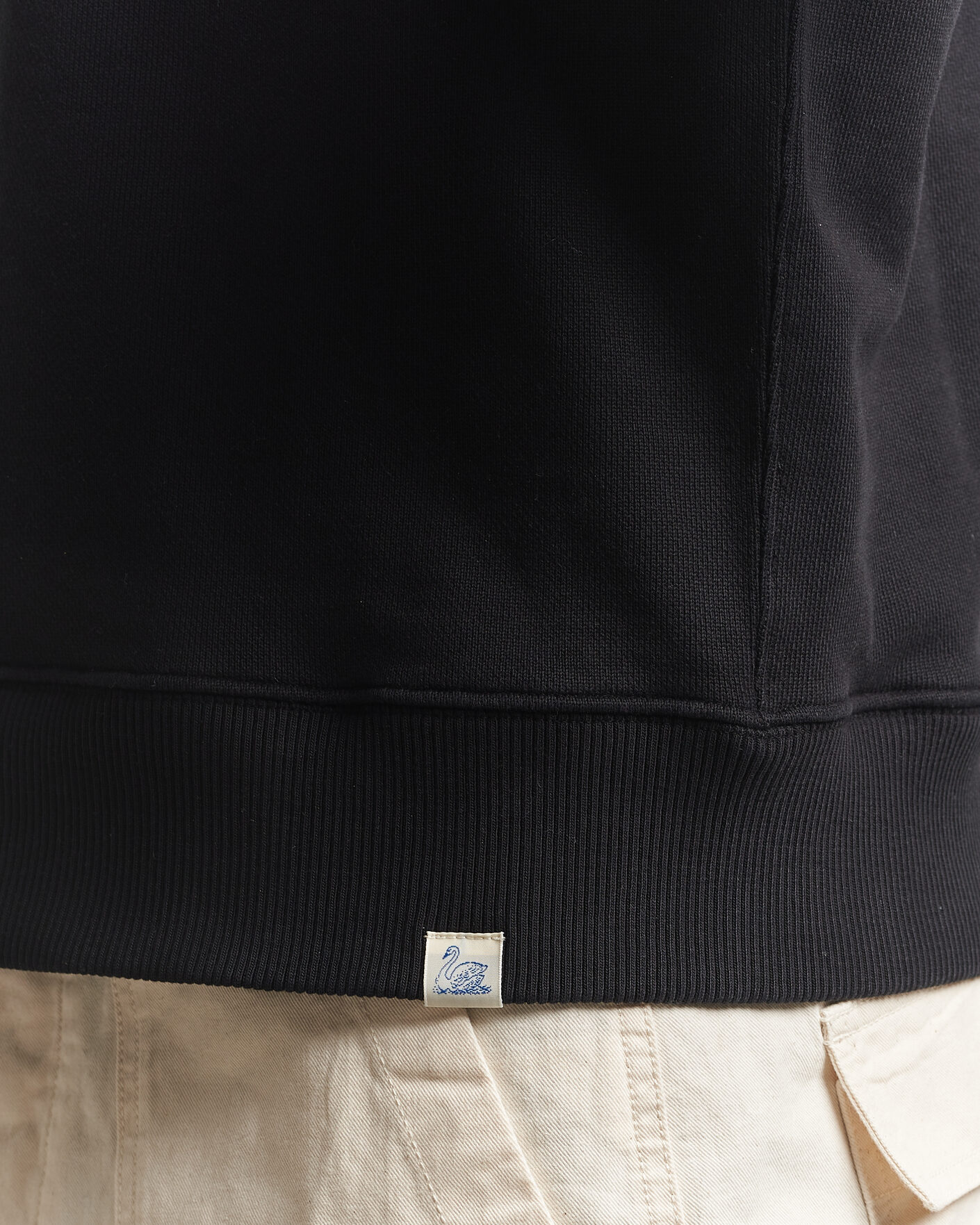 Herren | Pullover | Merz b. Schwanen | Classic Fit Authentic Fleece Sweatshirt Black