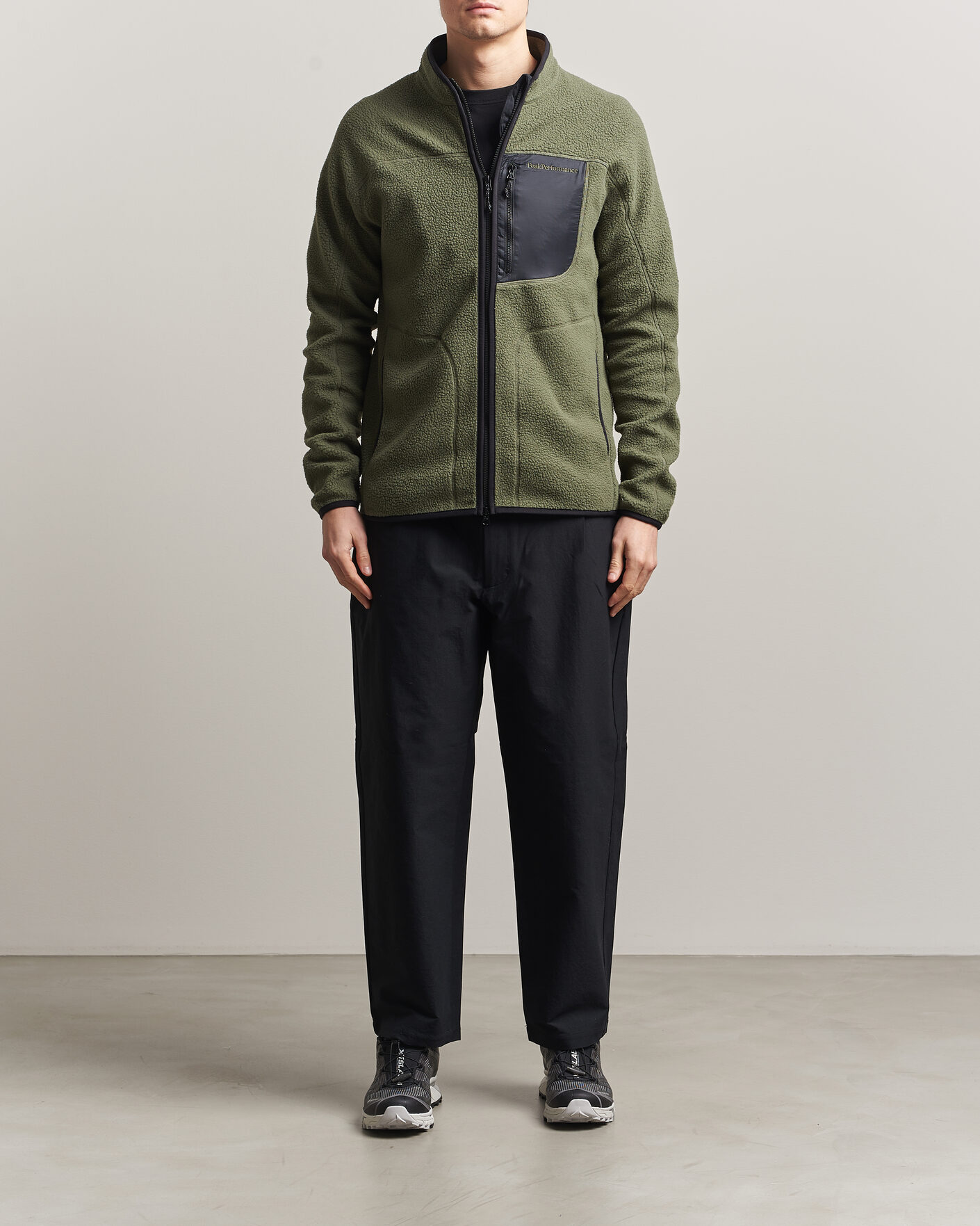 Herren | Pullover | Peak Performance | Nature Rush Pile Full Zip Pine Needle
